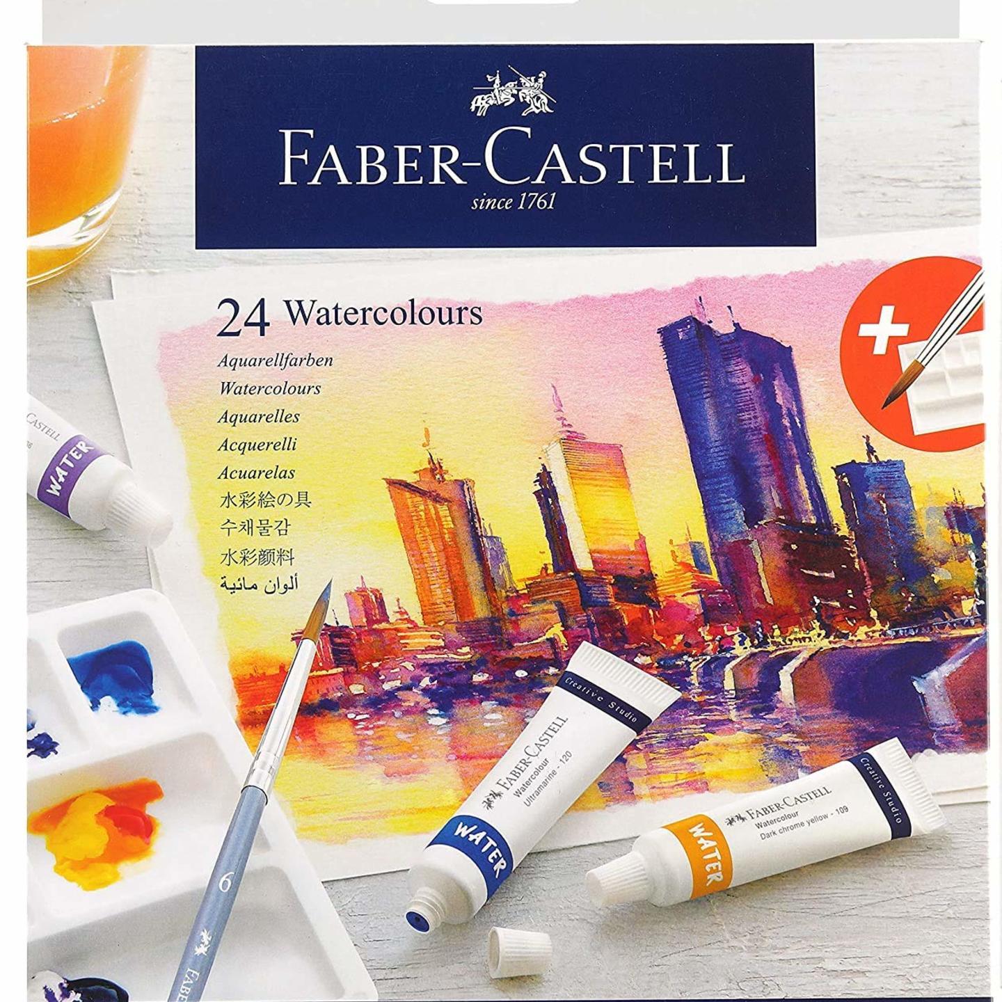 Faber-Castell 169624 Watercolours, 9ml