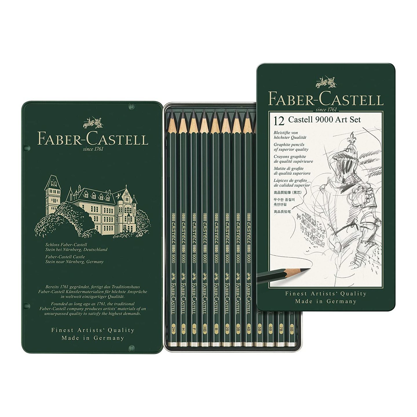 Faber-Castell Castell 9000 Pencil Set - Pack of 12