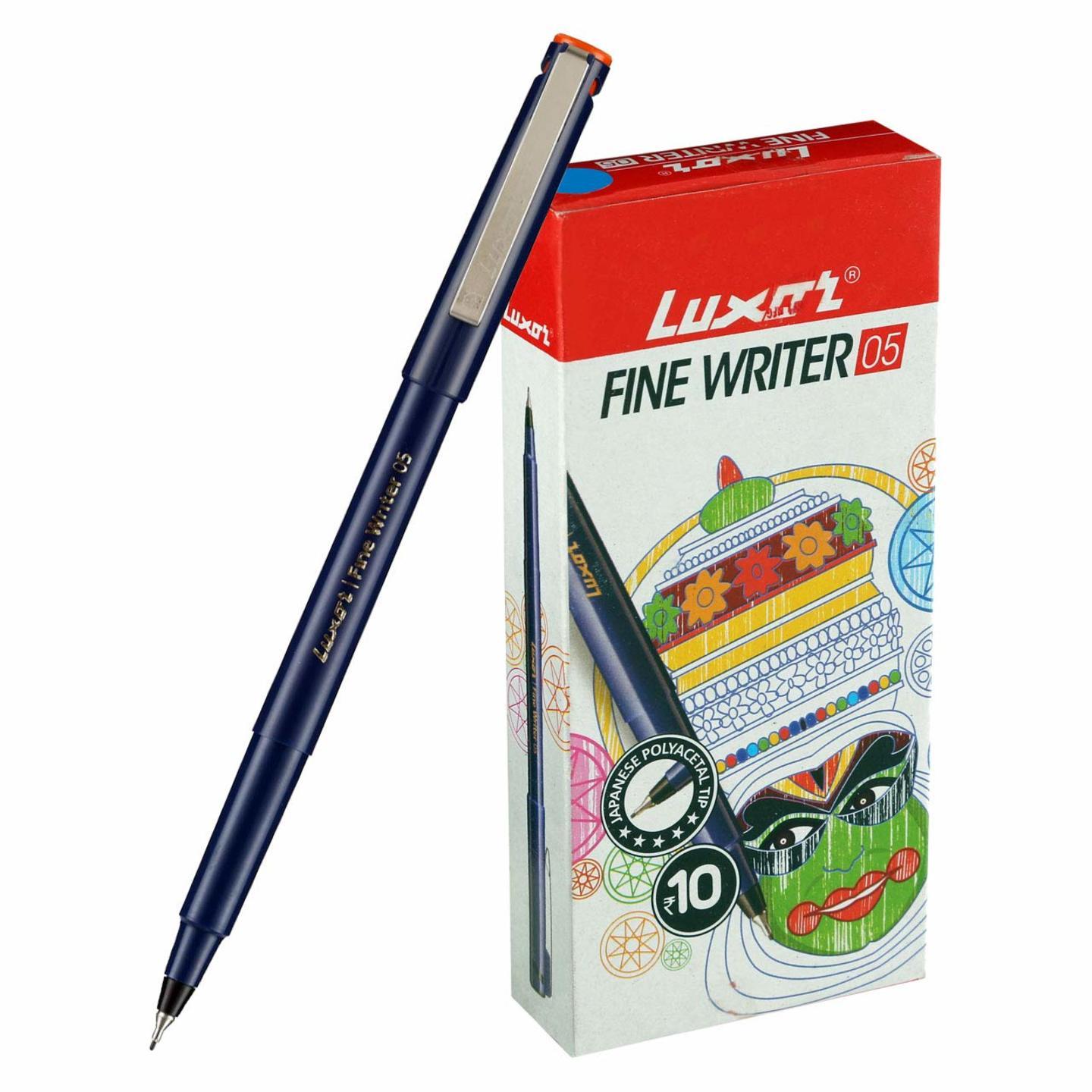 Luxor Finewriter Red color Pack of 10 Pen