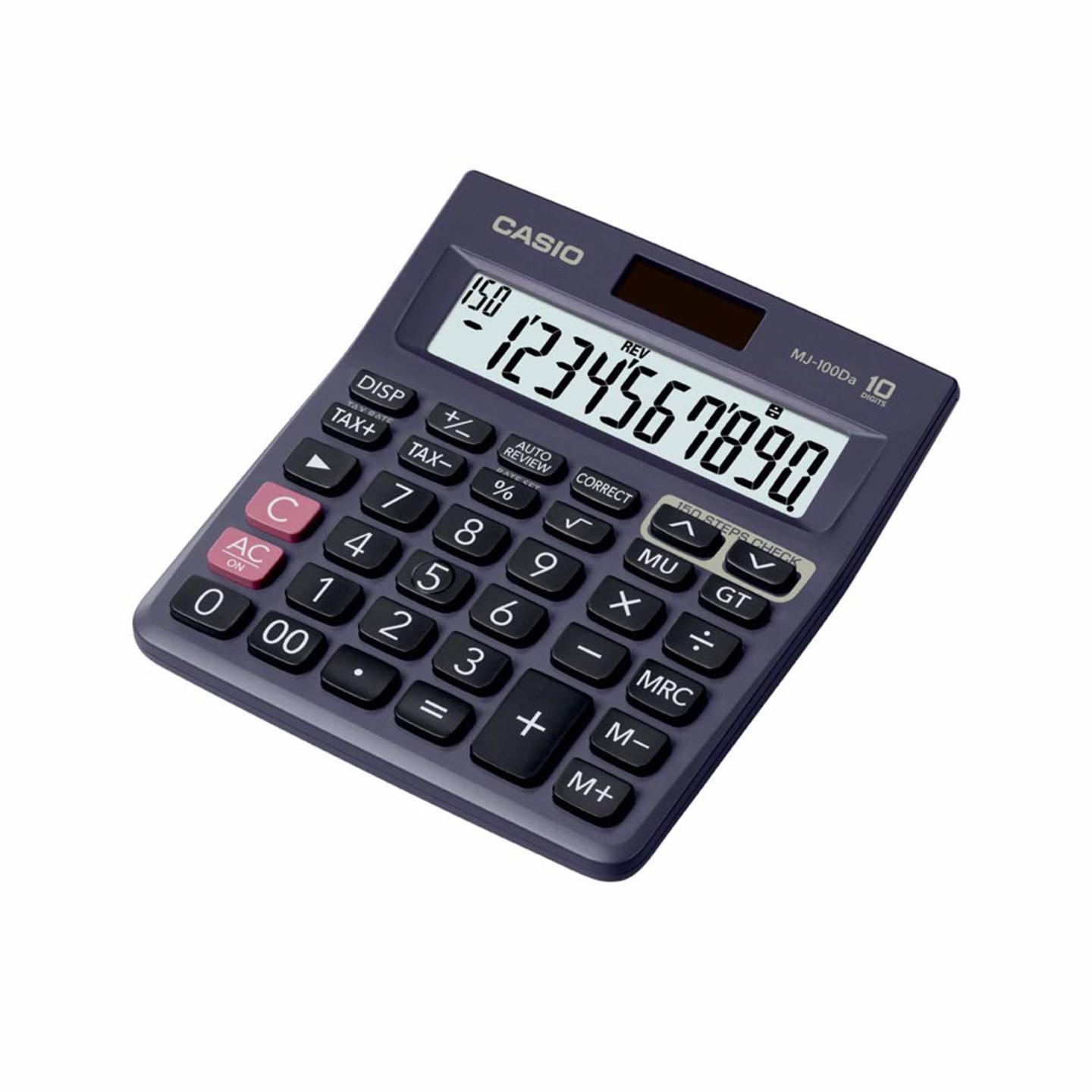 Casio MJ-100Da 150 Steps Check and Correct Desktop Calculator with Tax & GT Keys & On Display Indication of Active Constant K