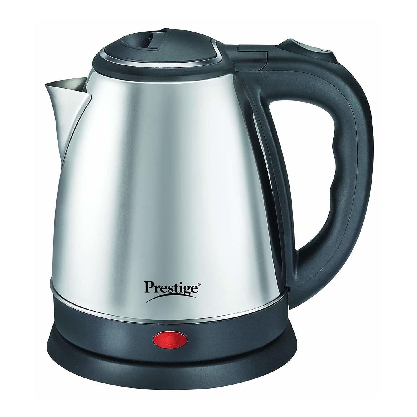 Prestige Electric Kettle PKOSS - 1500watts, Steel 1.5Ltr, Black