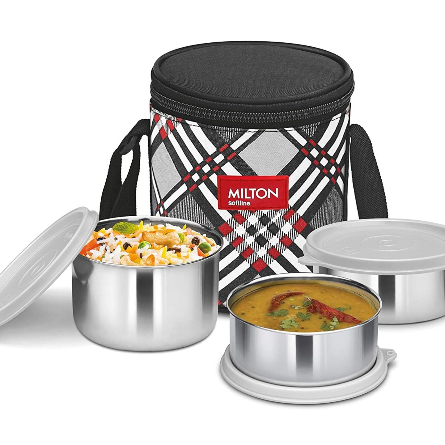 Milton Smart Meal Insulated Lunch Box, Set of 3, Grey