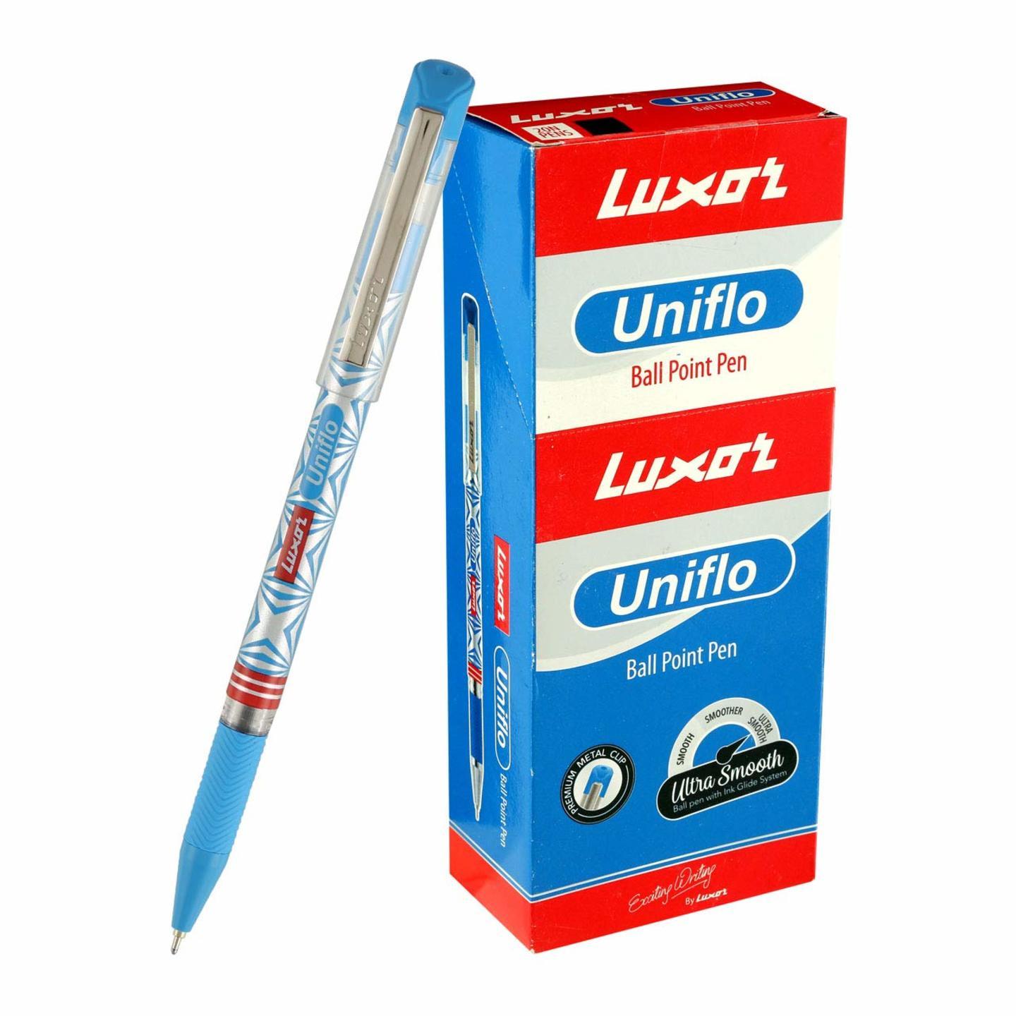 Luxor UNIFLO Ball Pen Blue 20s Box