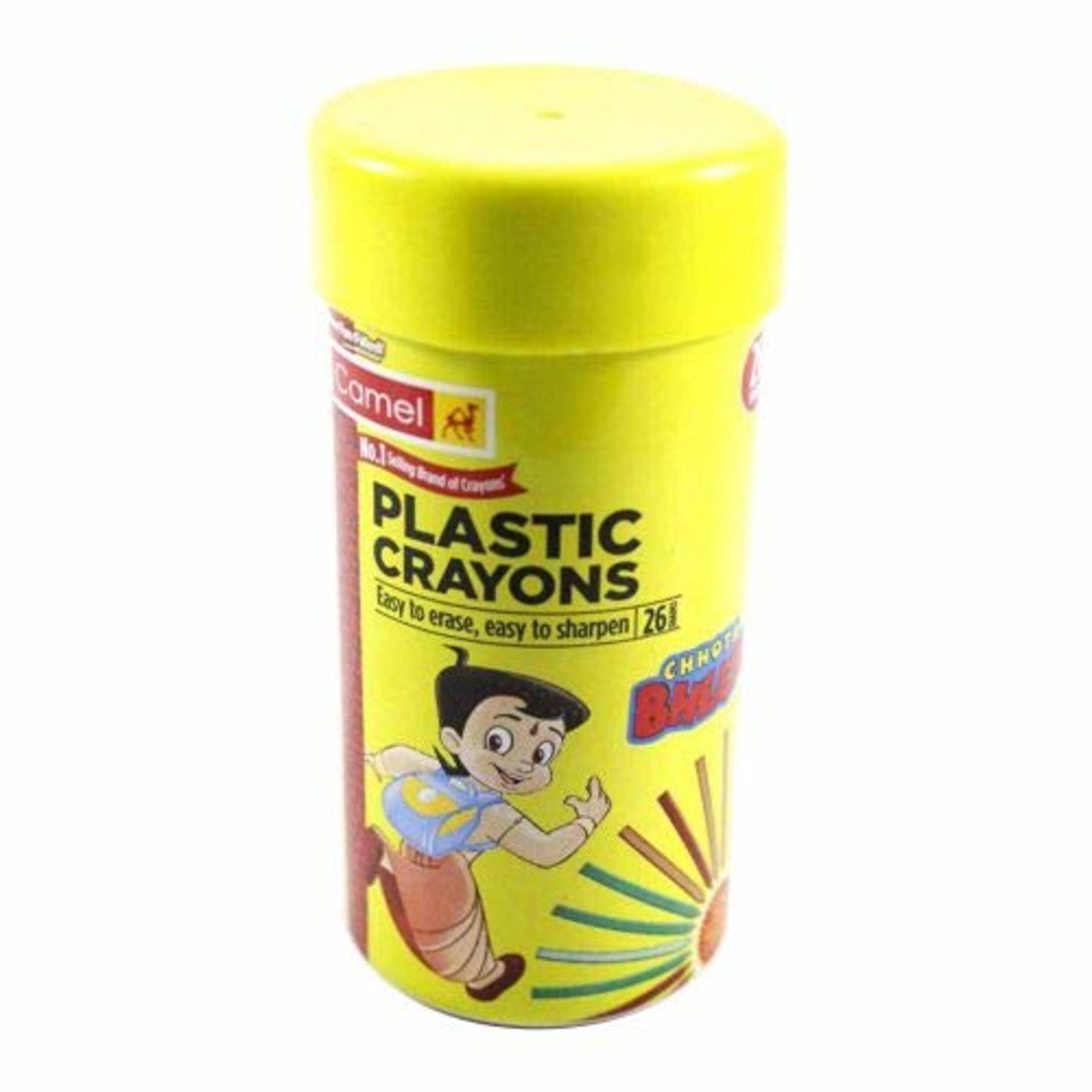 Camlin Plastic Crayon Jar in 26 Shades