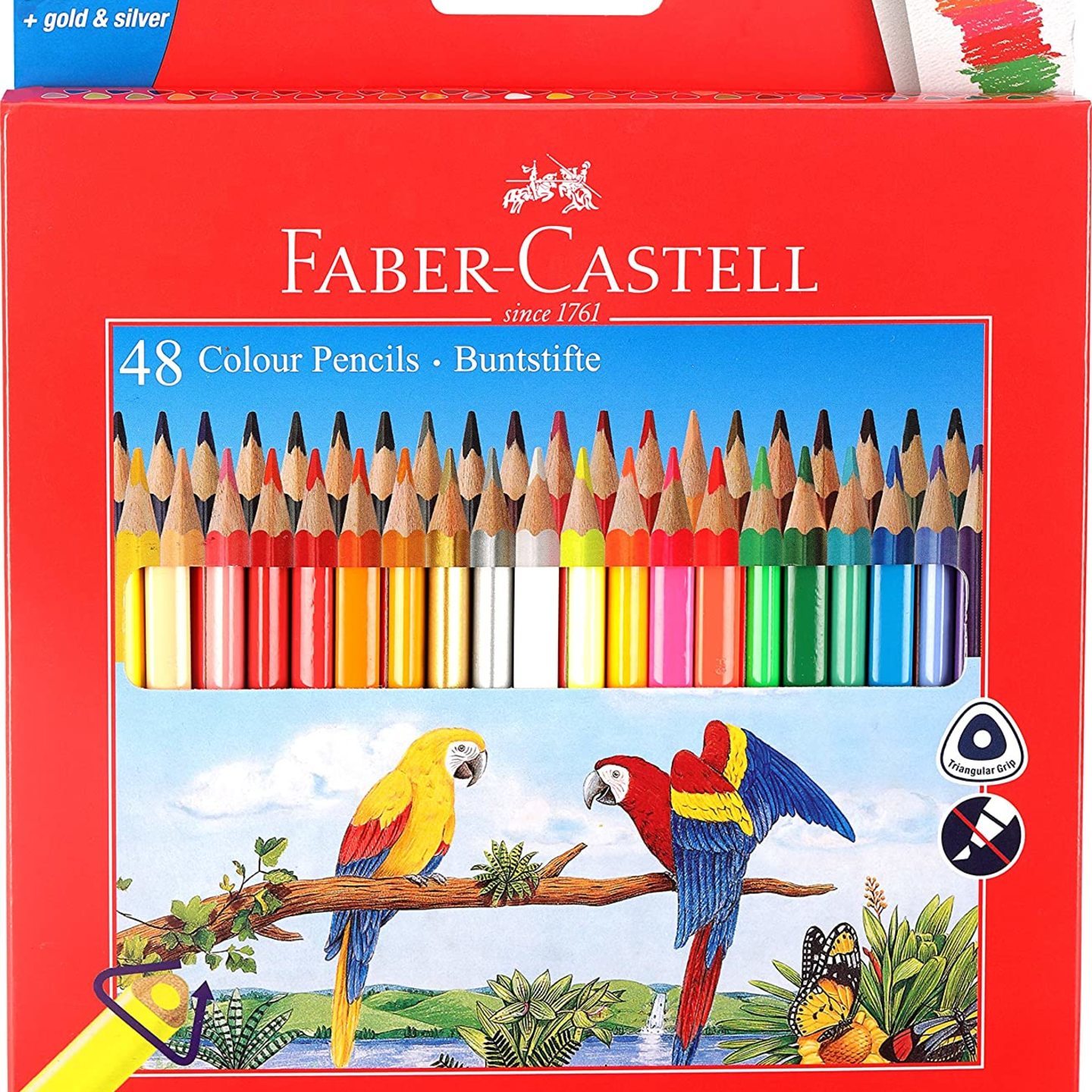 Faber-Castell 48 Triangular Colour Pencils