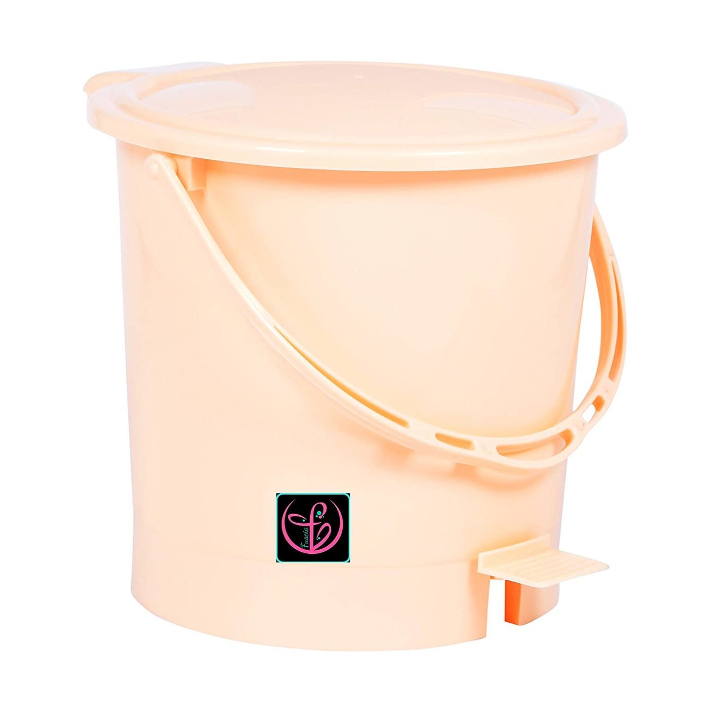 Plastic Dustbin for Home 12L Pink