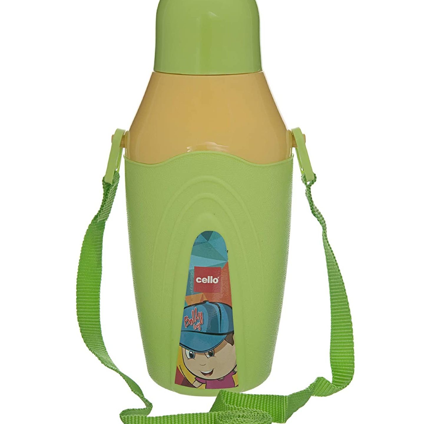 Cello Bolly BOY Insulated Water Bottle for School Kids,600 ML,Green