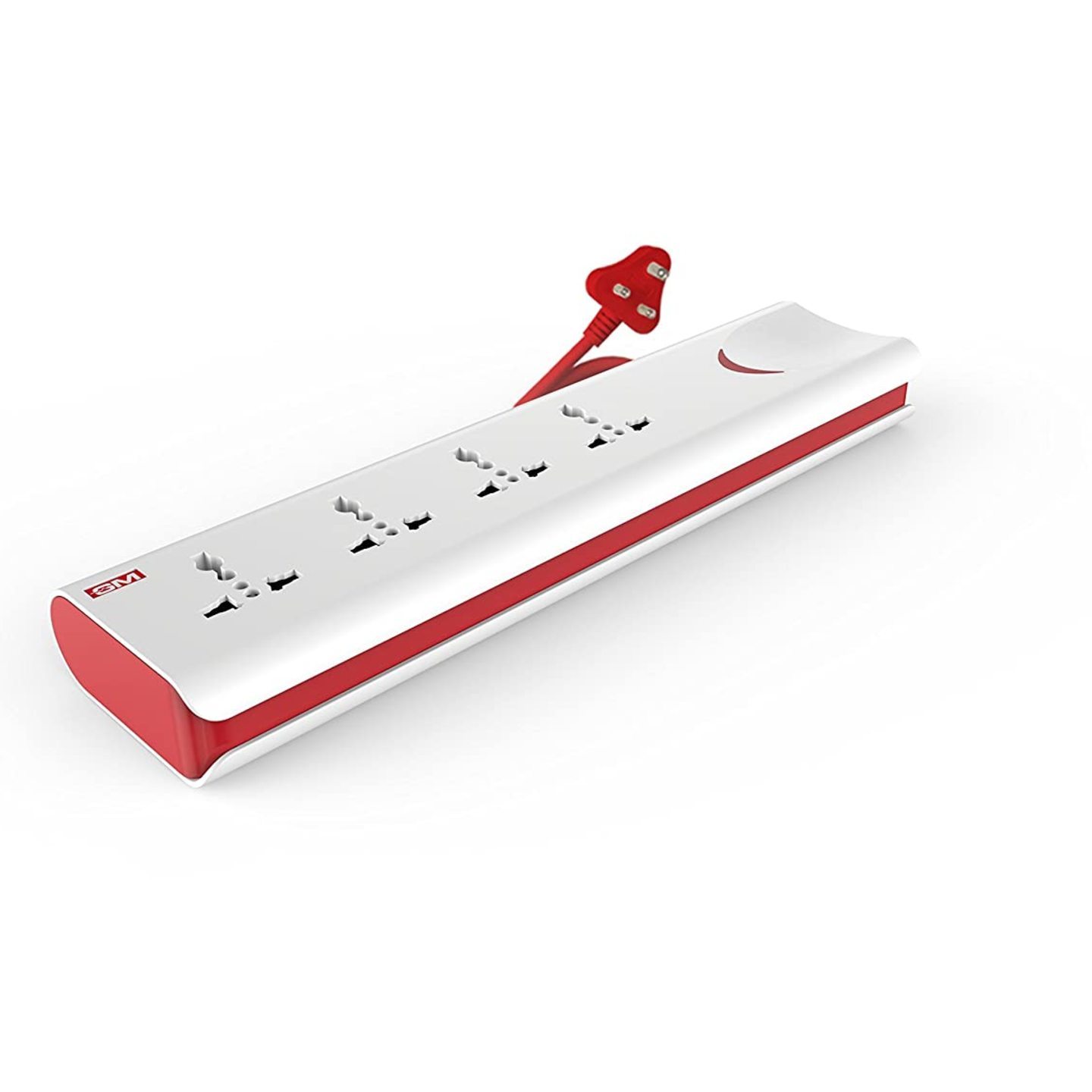 4 + 1 Power Strip with Master Switch, Indicator, Safety Shutter & 4 international sockets