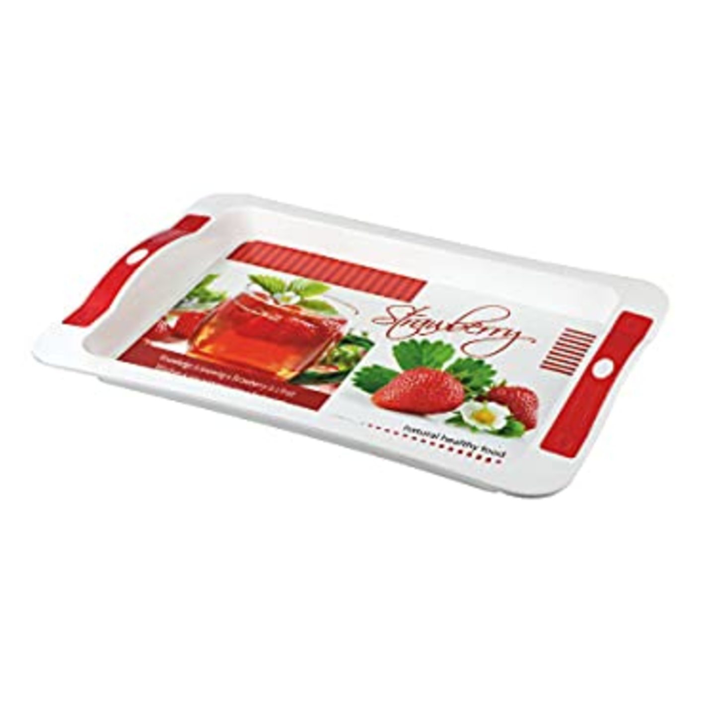 Plastic Multipurpose Serving Tray Deep Designed with Fine Handel- Big, Medium, Small