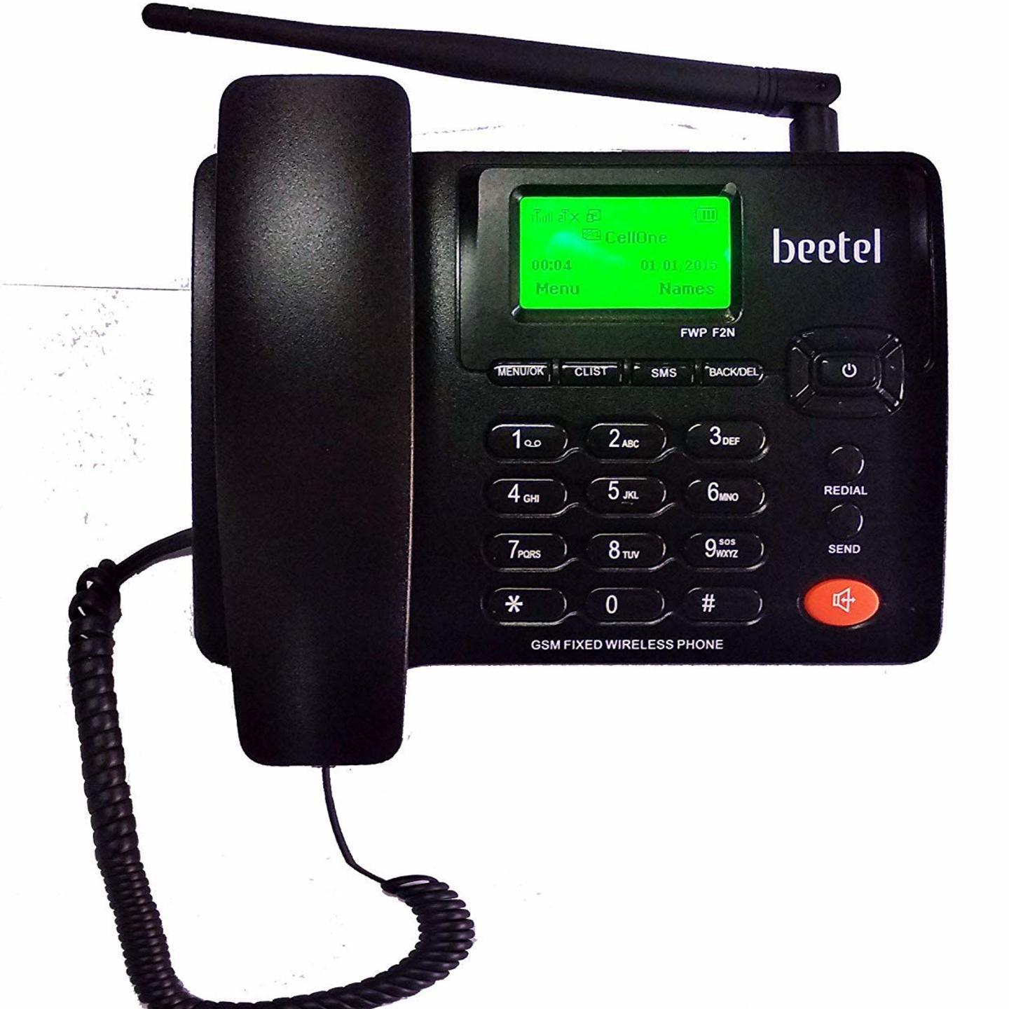 Beetel Fixed Wireless Phone, Black