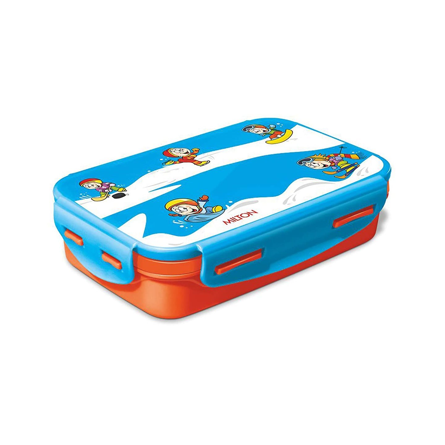 Milton Steely Deluxe Mini Inner Steel Kids Tiffin Box, Orange