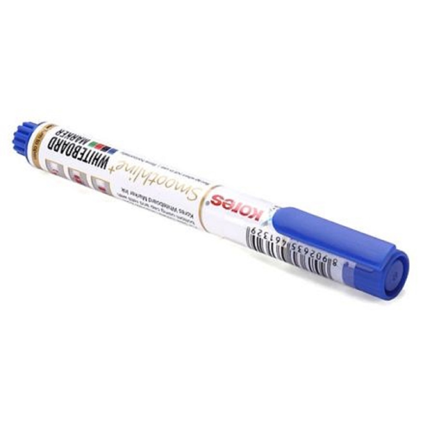 Kores Smoothline Whiteboard Marker Pen, Blue - Pack of 10