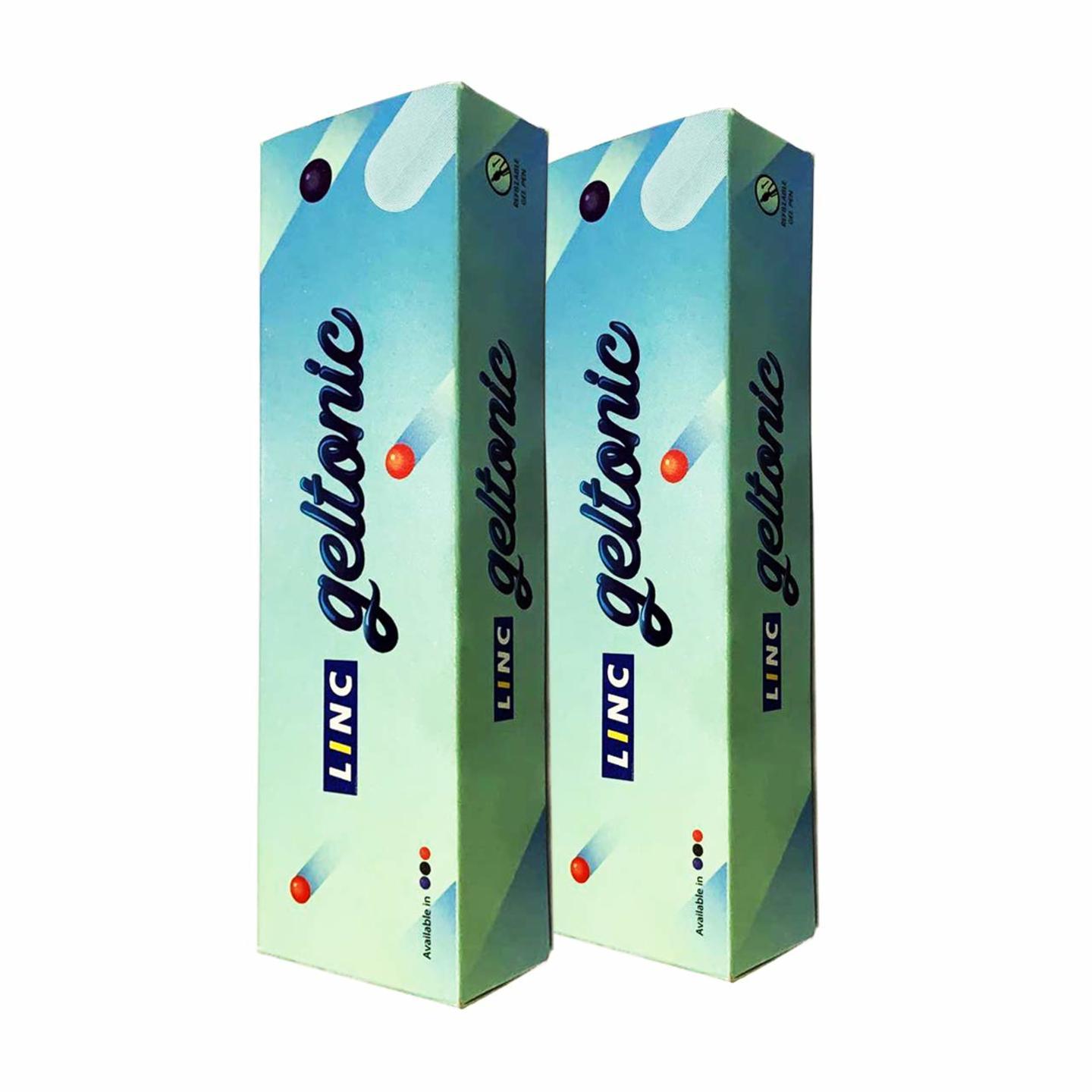 Linc Geltonic Gel Pen Pack of 20, Blue Ink