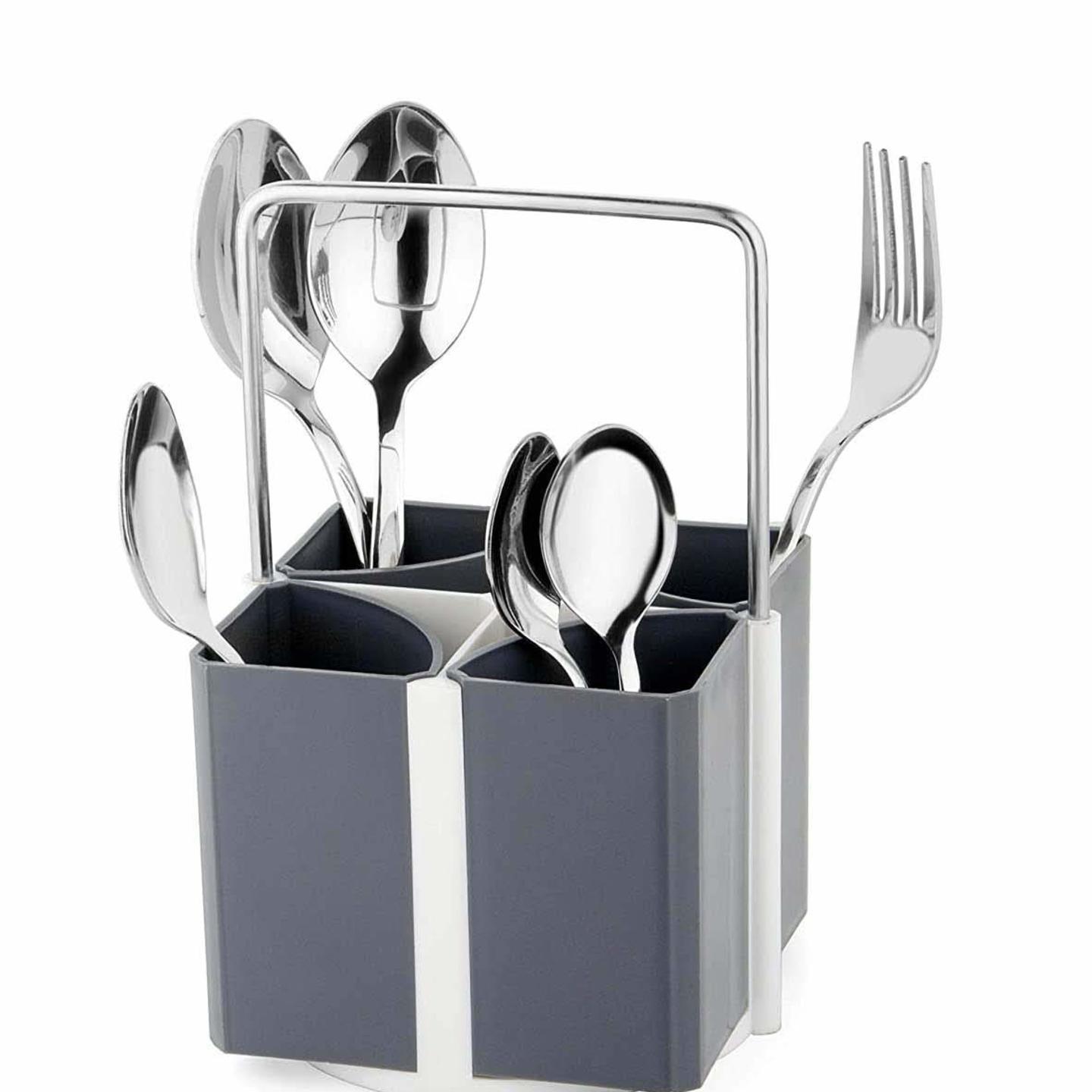 Cutlery Organizer Storage Stand For Spoons, Knife & Fork Holder For Kitchen  Kitchenware