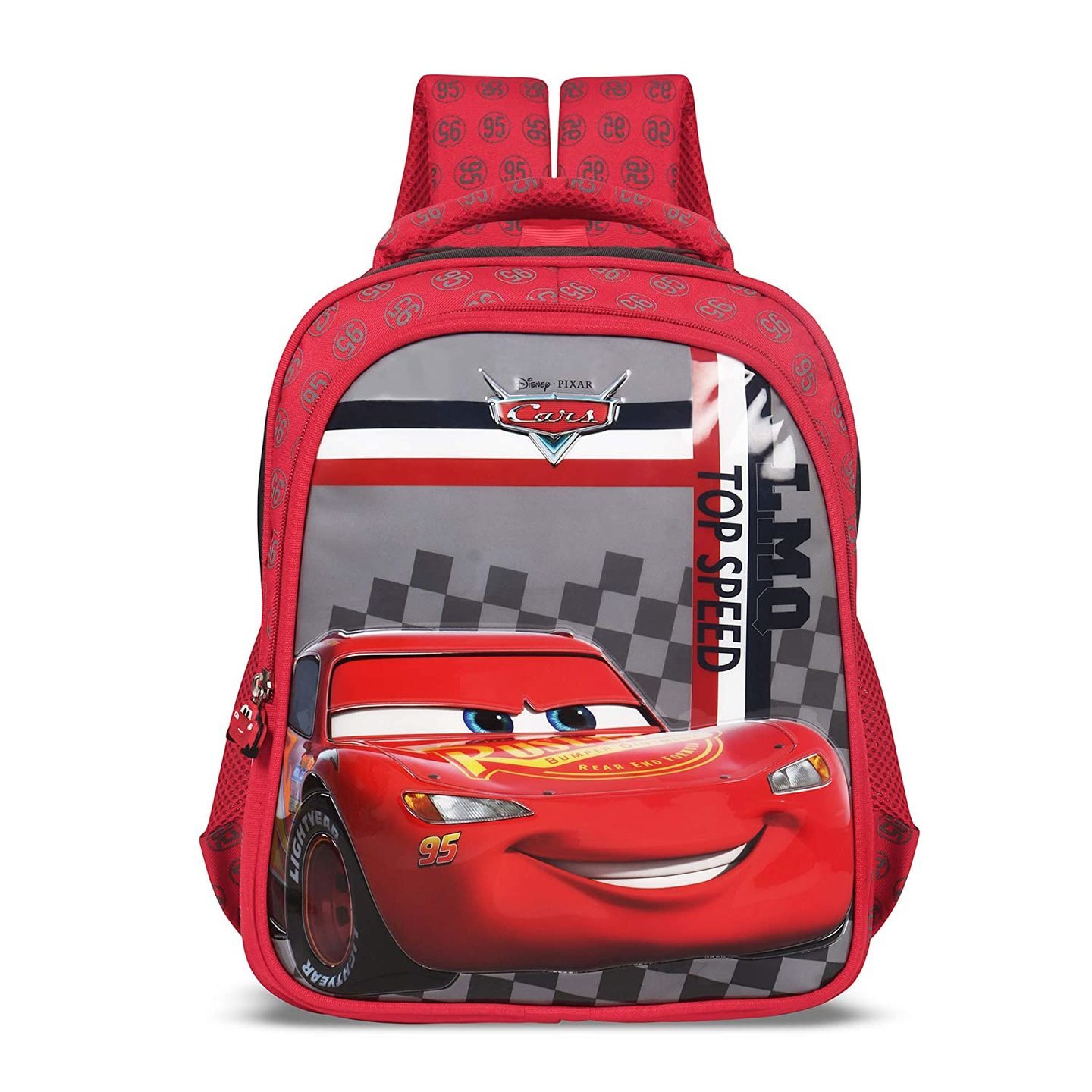 Priority Disney HD Pixar Cars 25 litres Red Polyester School Bag  Casual Bags for Boys & Girls