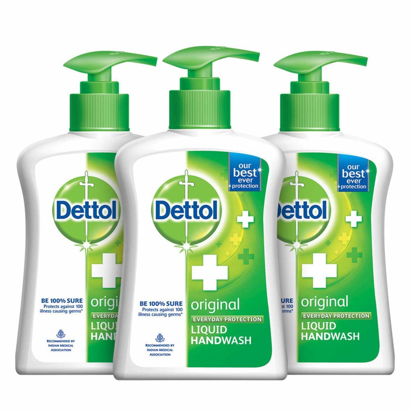 Dettol Original Liquid Hand Wash - 200 ml EachPack of 3