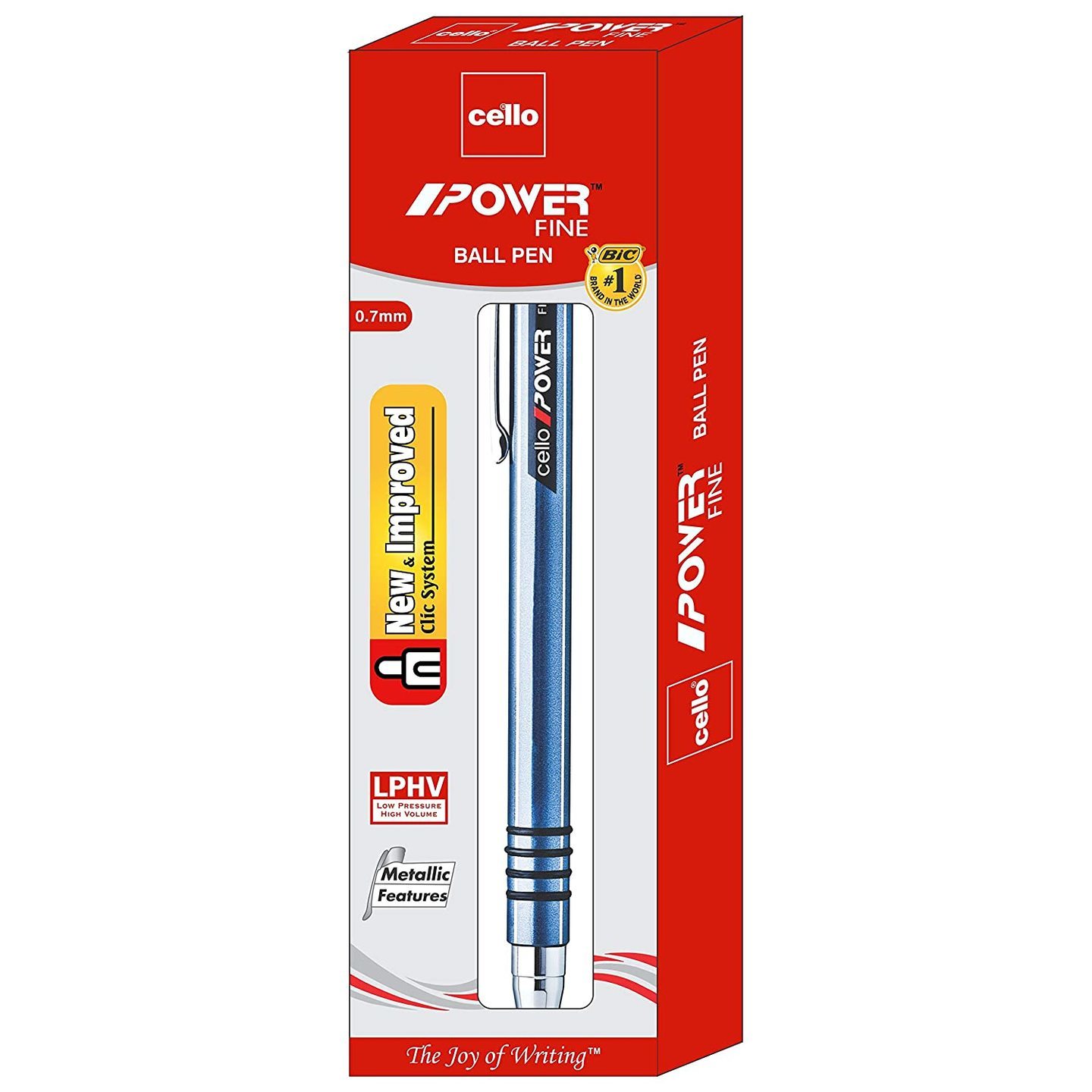 Cello Power Ball Pen - Pack of 10 Blue