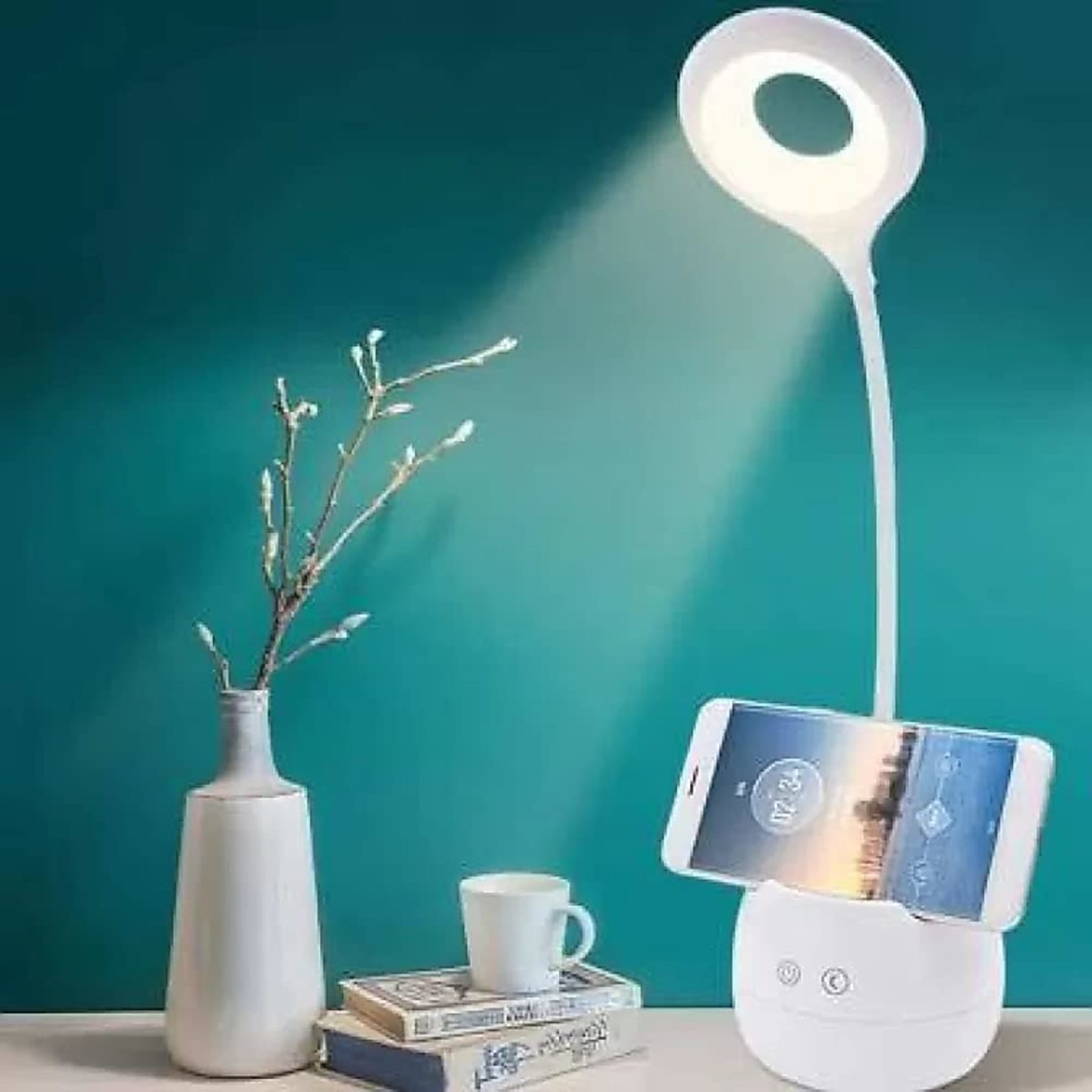 Table lamp for Study Office Living Room with Holder and Night lamp Mode