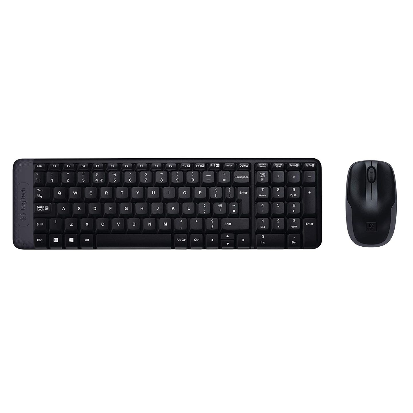 Logitech MK215 Wireless Keyboard and Mouse Combo for Windows, 2.4 GHz Wireless, Compact Design, 2-Year Battery LifeKeyboard,5 Month Battery LifeMouse PCLaptop- Black