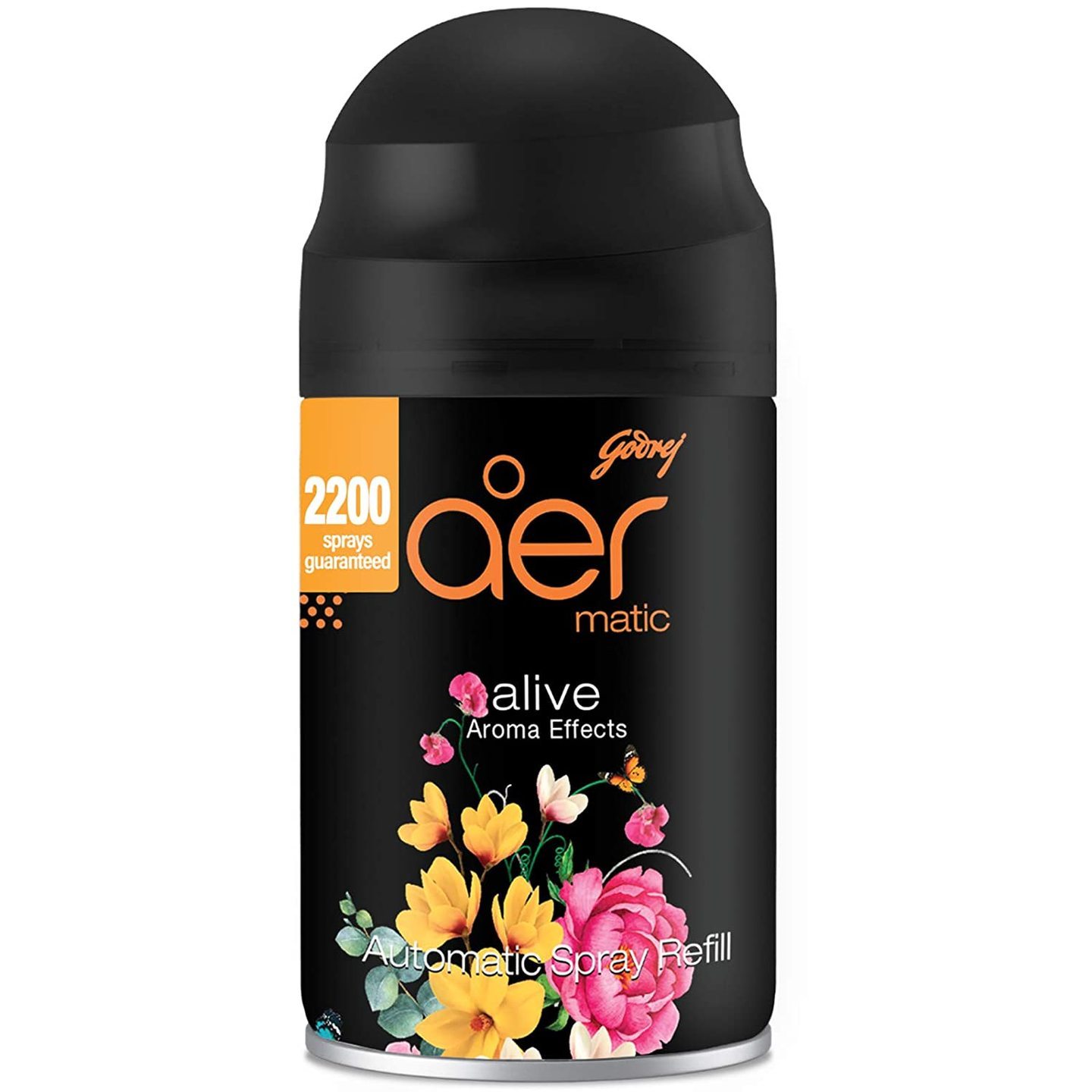 Godrej aer Smart Matic  Automatic Air Freshener Refill, Premium Fragrance - Alive 2200 sprays