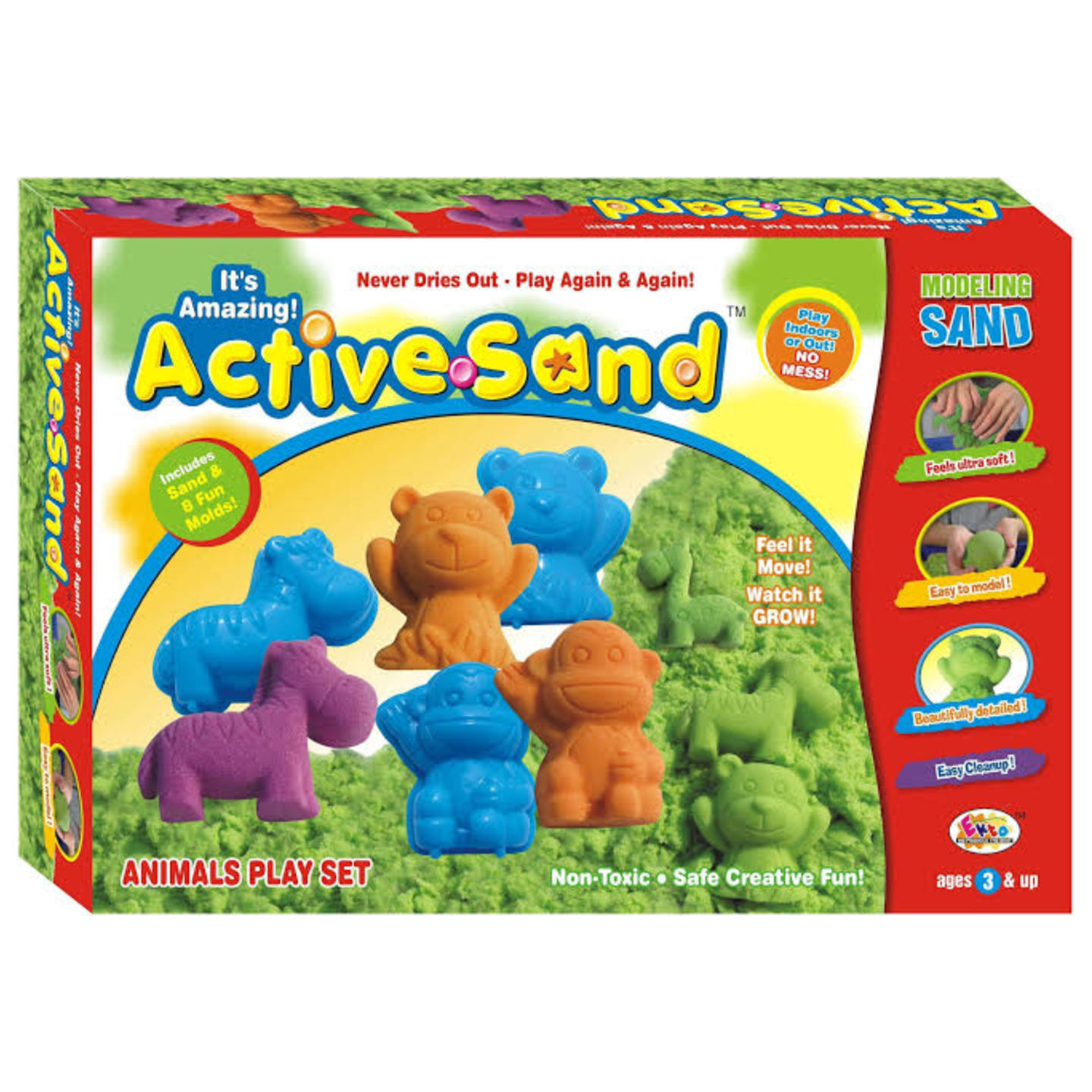 ACTIVE SAND ANIMALS PLAY SET