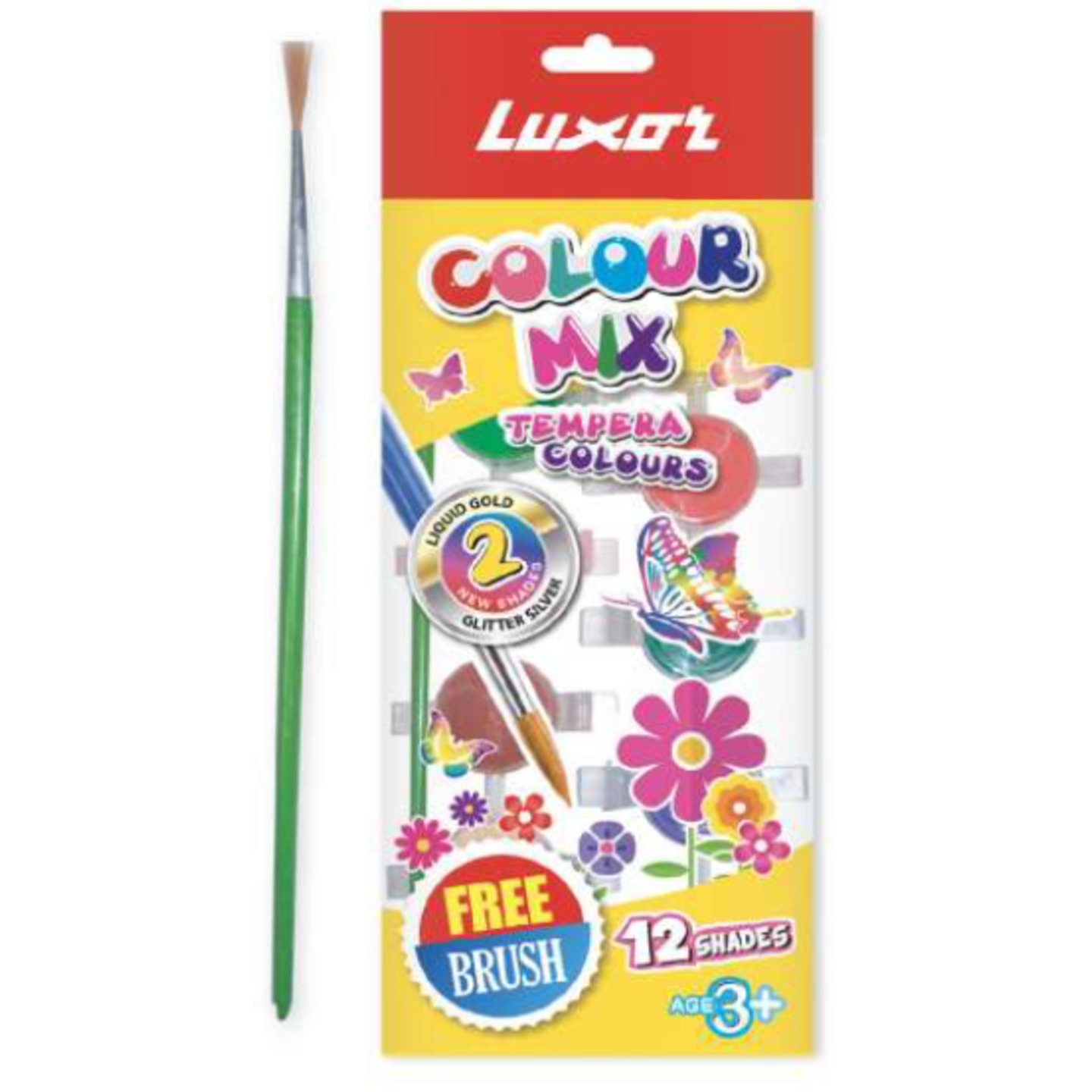 luxor colour mix tempera colour  12 shades