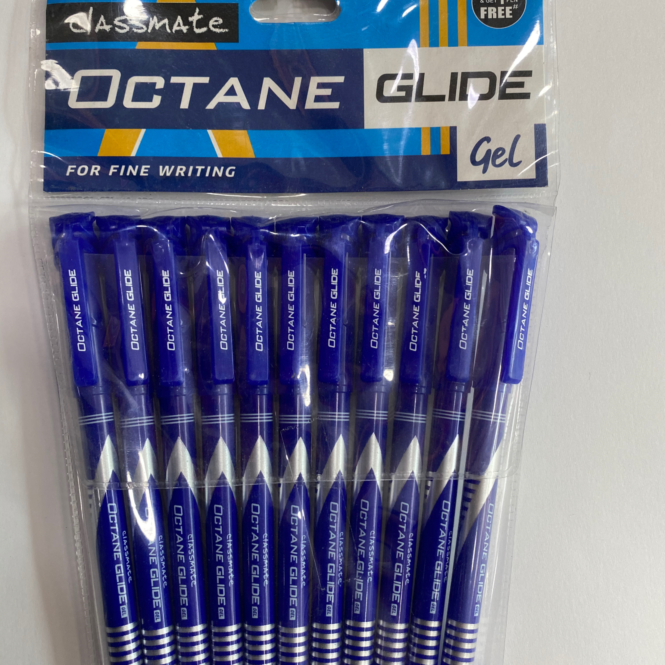 Octane glide Gel pen blue pk of 10