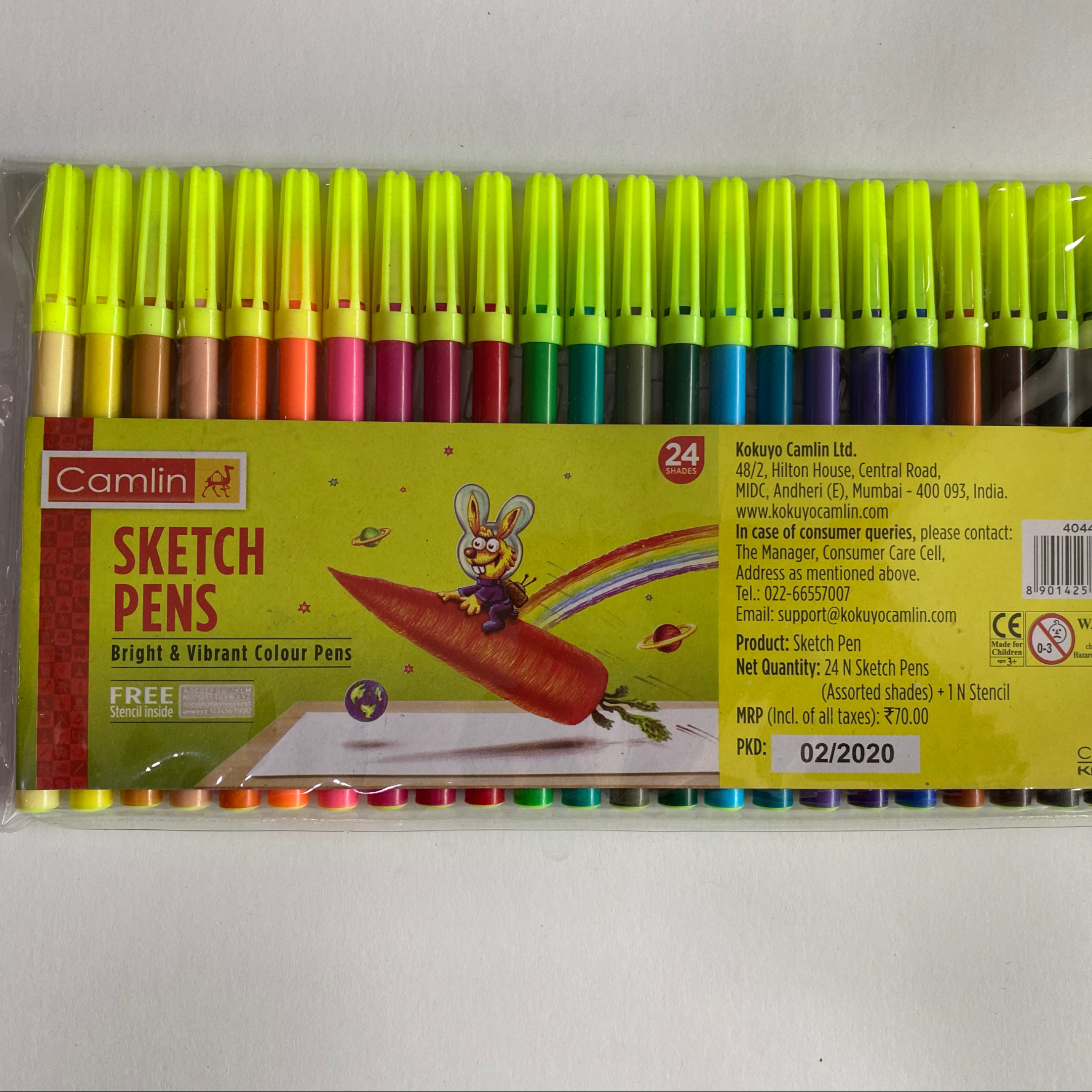 Camlin sketch pen 24 shades