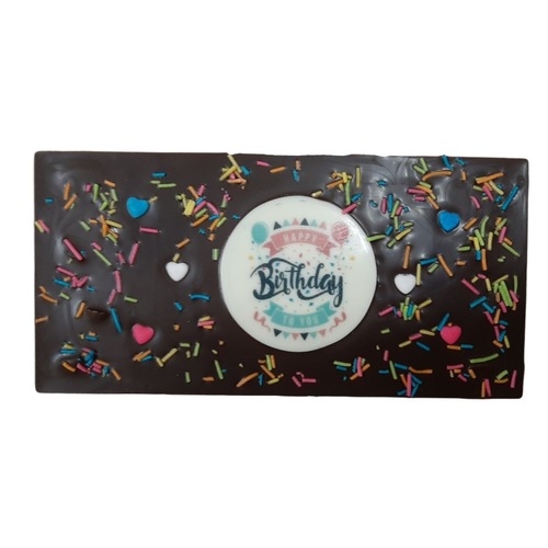 Happy Birthday Chocolate Greeting Card BAR 100gms