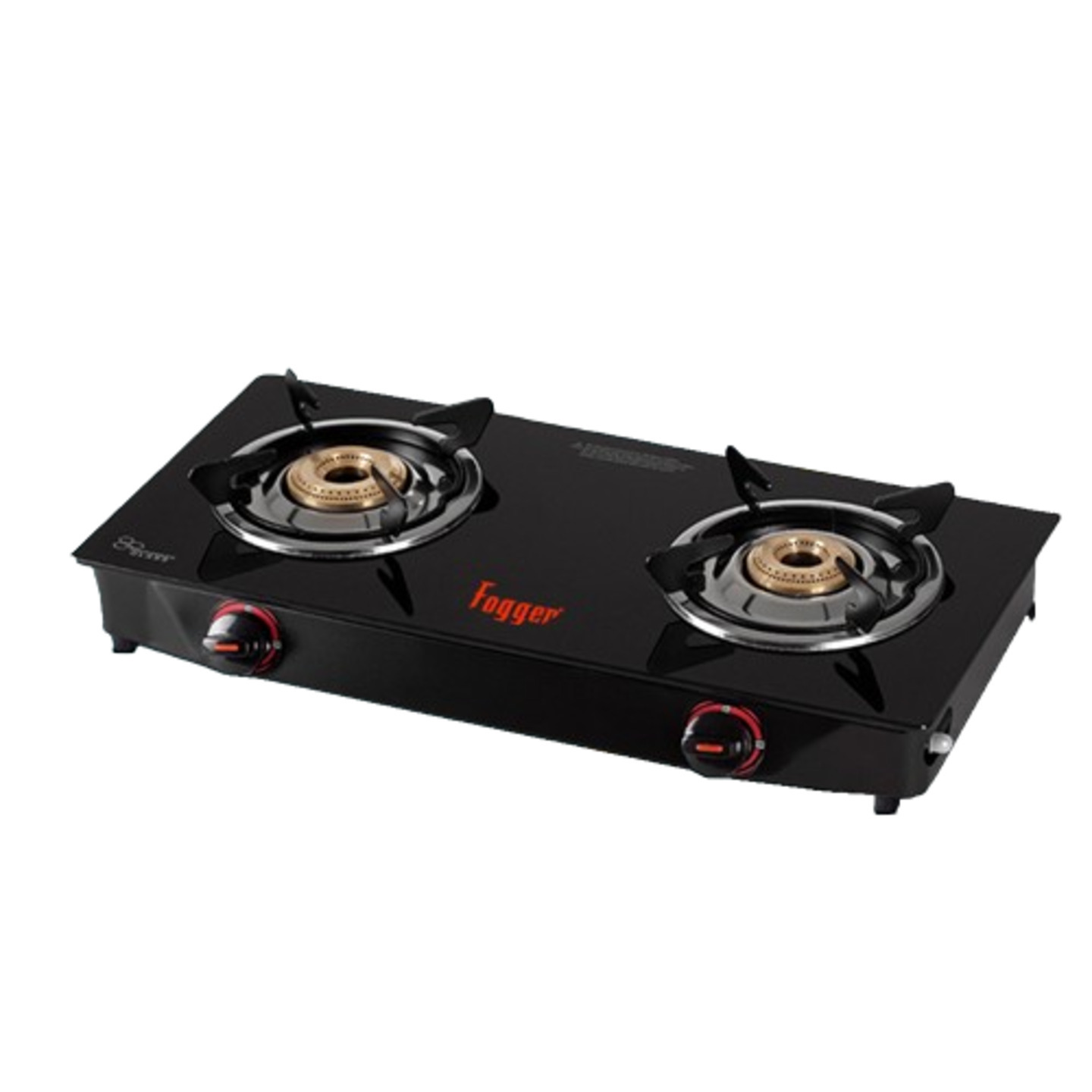 Fogger Glass Manual Gas Stove  (2 Burners)