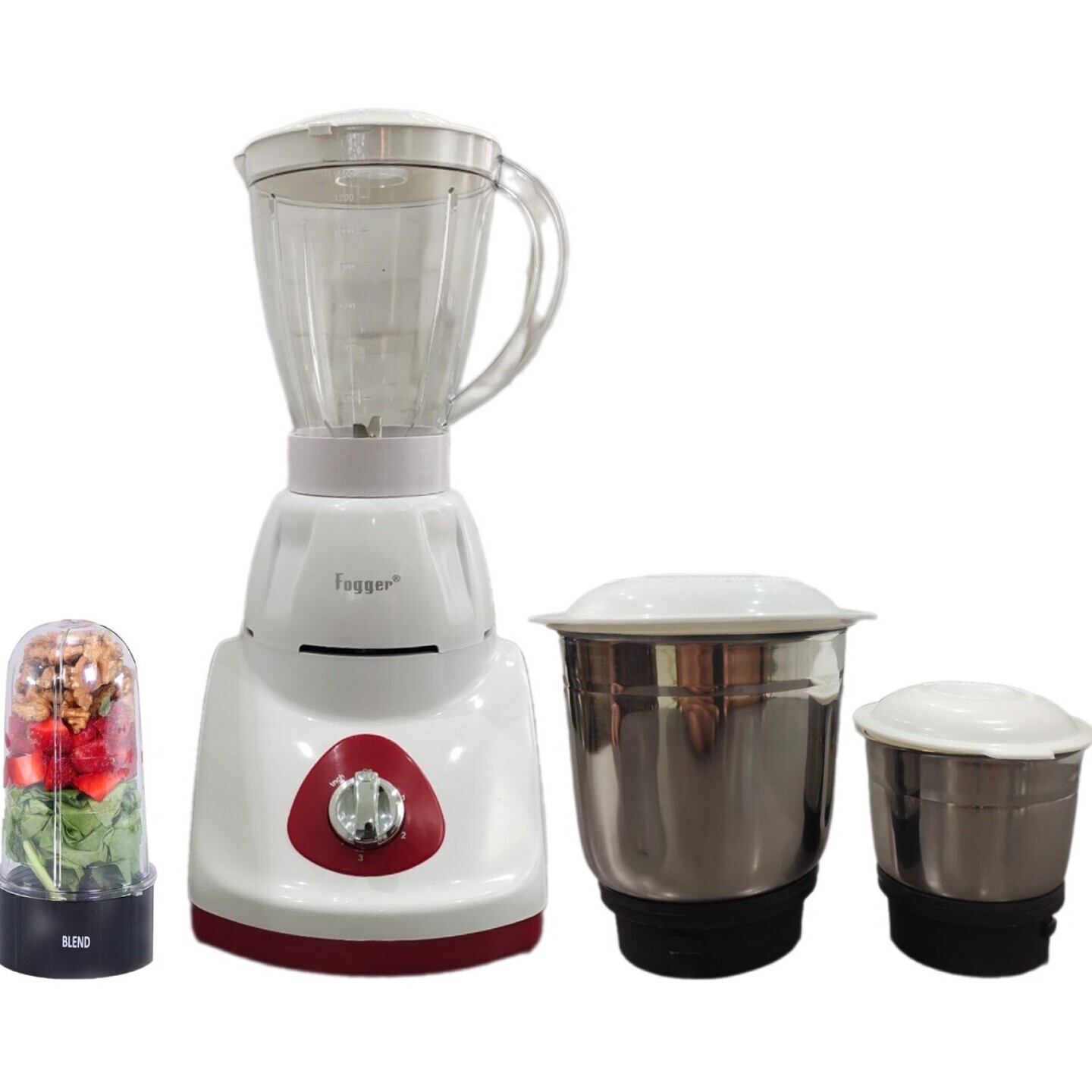 Fogger PID00900 Electric Meat Grinder with three jar 