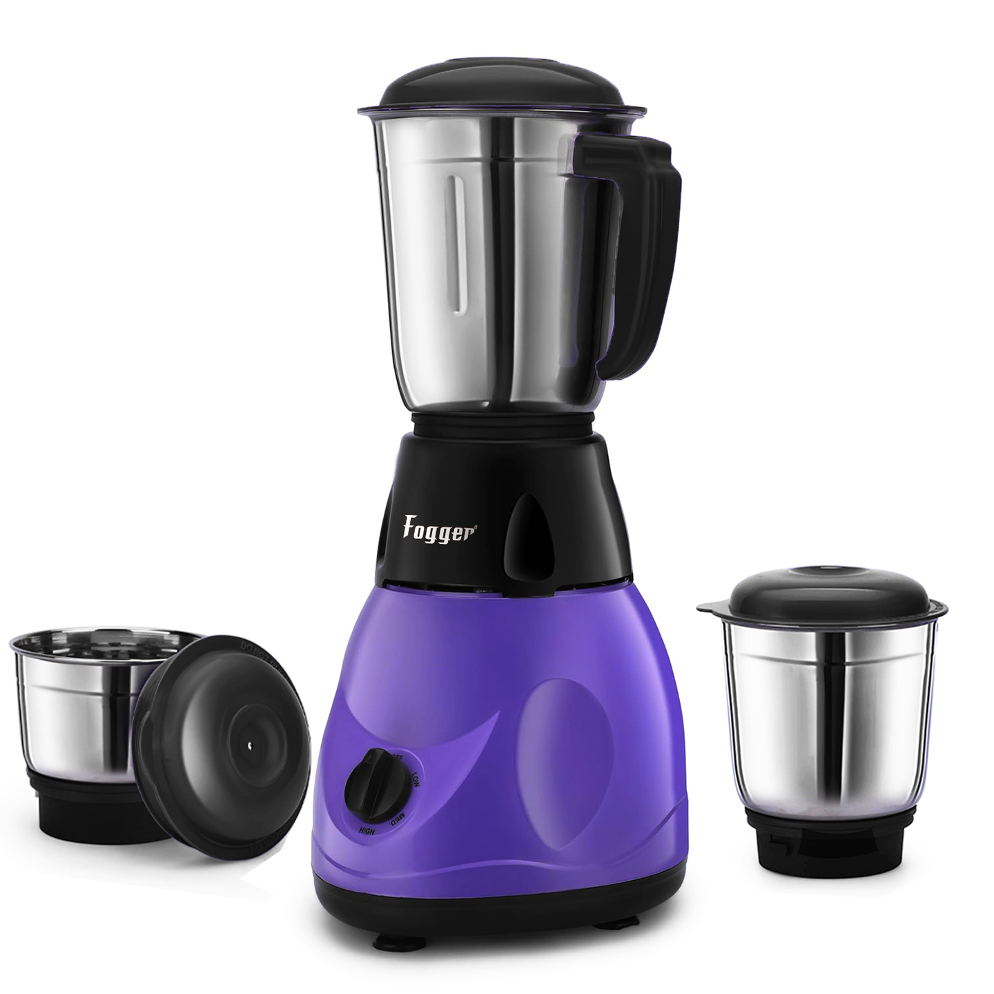 Fogger Diamond Purple Diamond pro 500 Mixer Grinder (3 Jars, Purple, Purple And balck)
