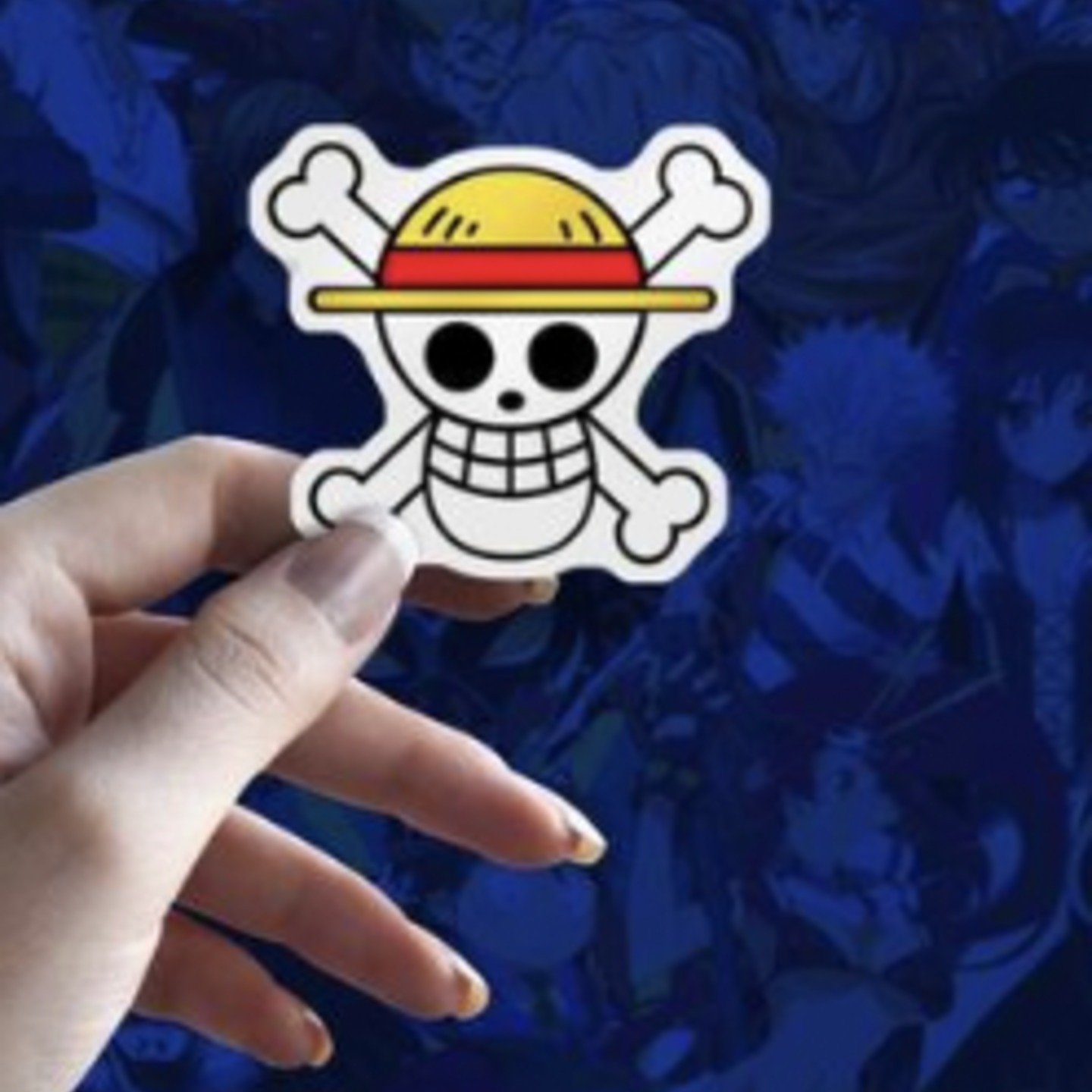 Straw Hat Logo Sticker