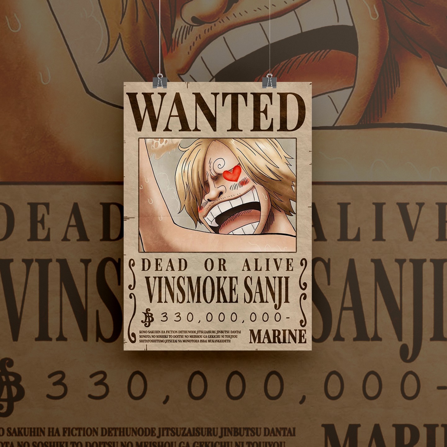 Sanji Wanted Poster
