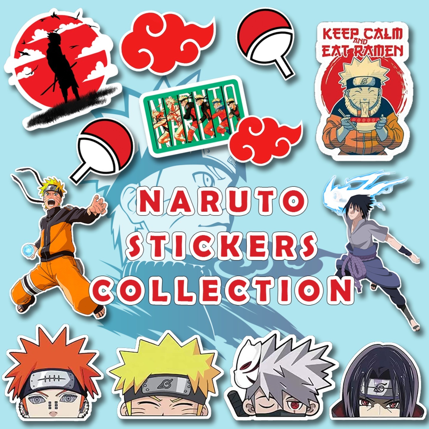 Naruto Sticker Collection - set of 10 sticker