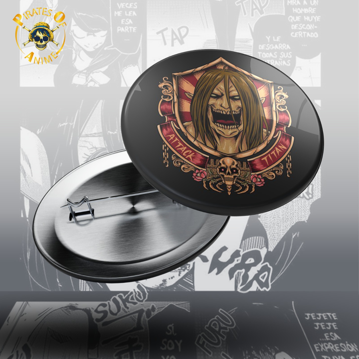 Attack On Titan  Titan is Here  Badge