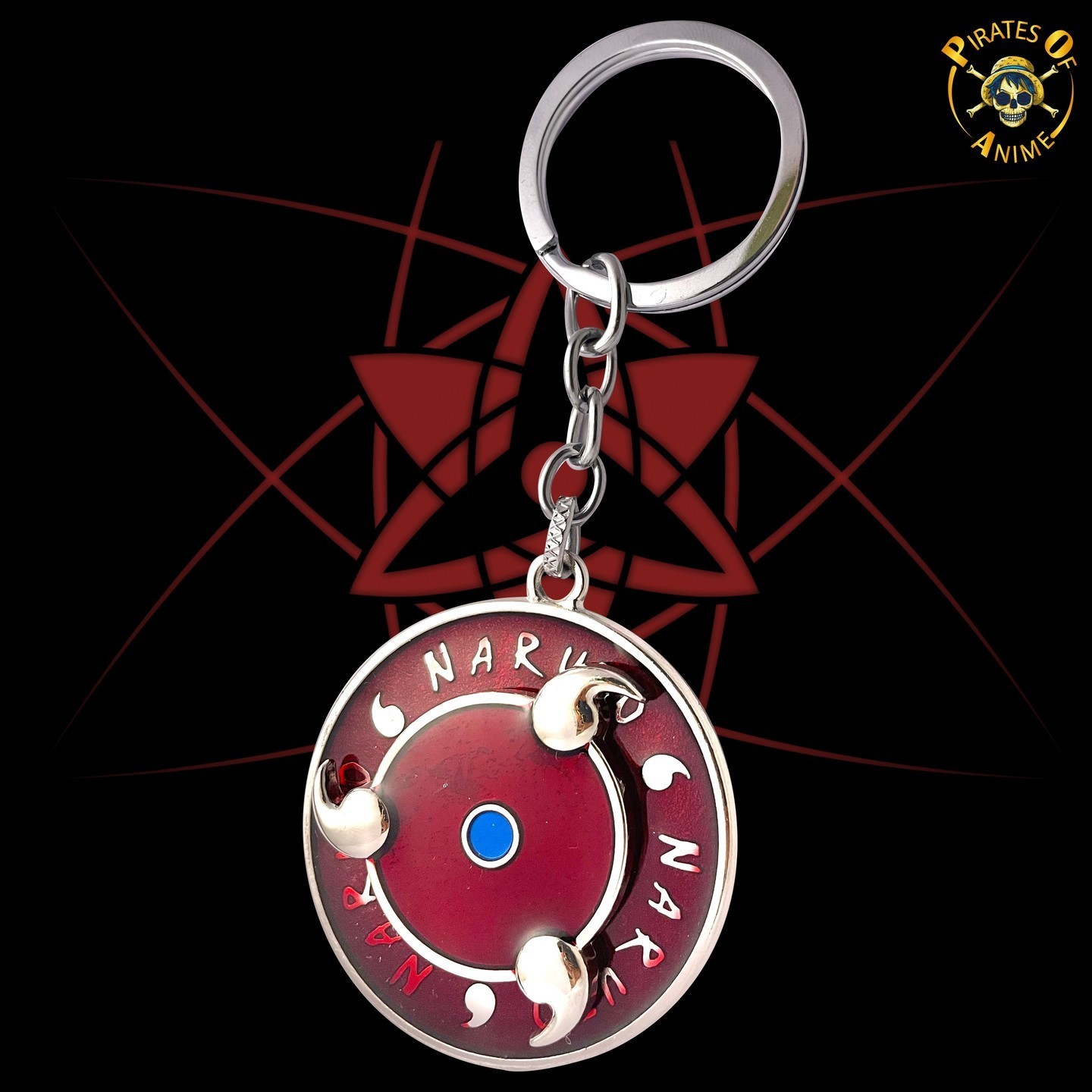 Uchiha Keychain with Mangekyo  Fidget Spinner