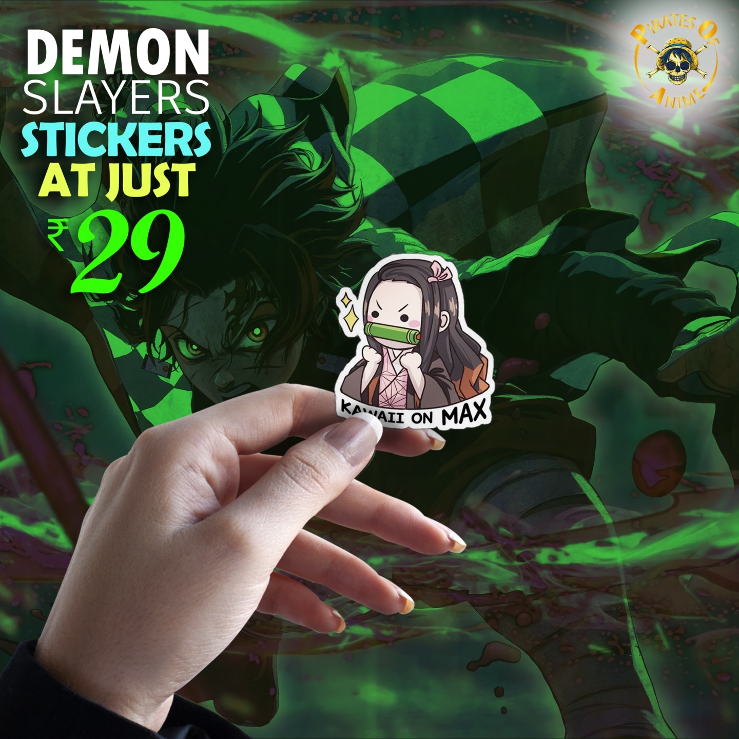 Nezuko Kawaii Sticker 