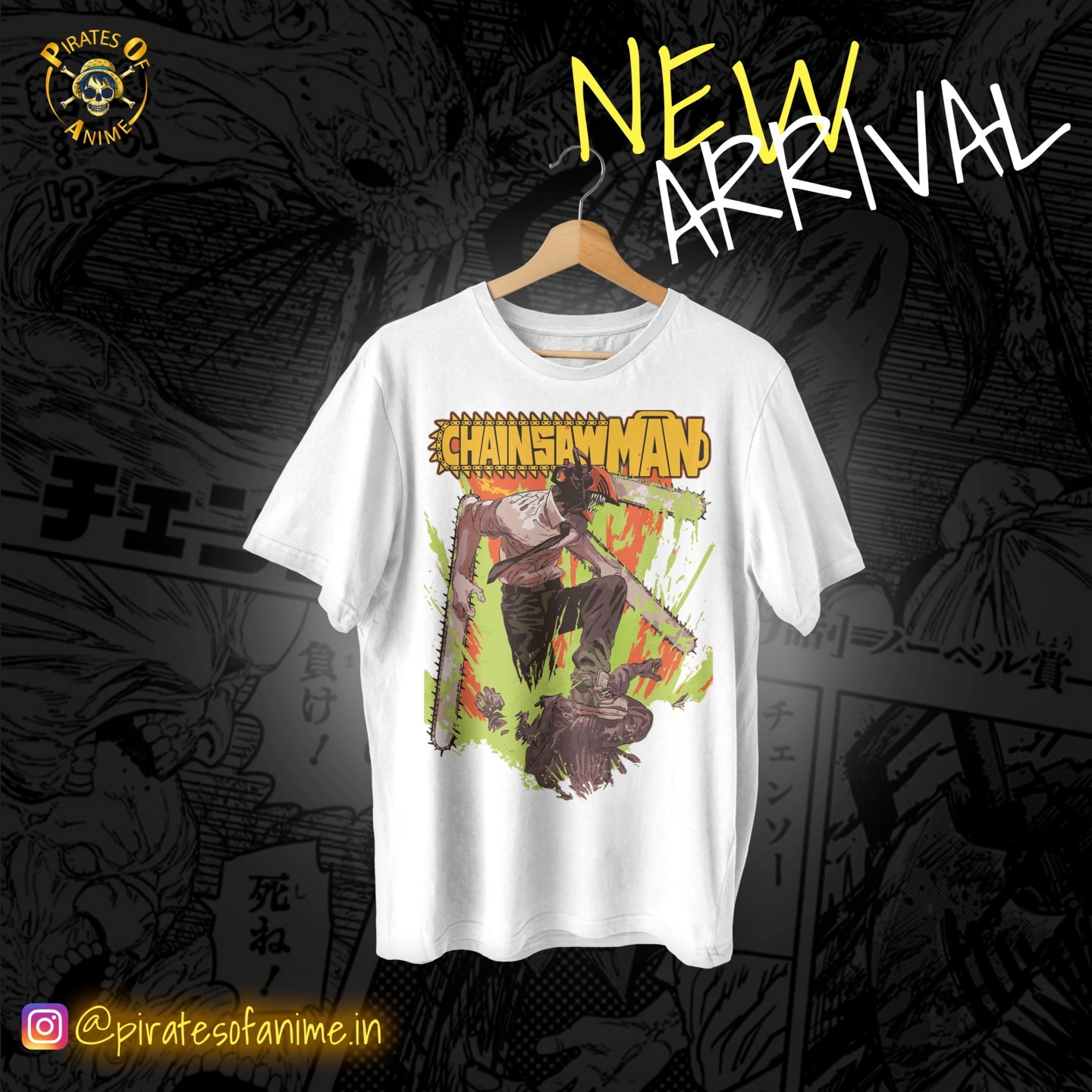 Chainsaw Man white tshirt
