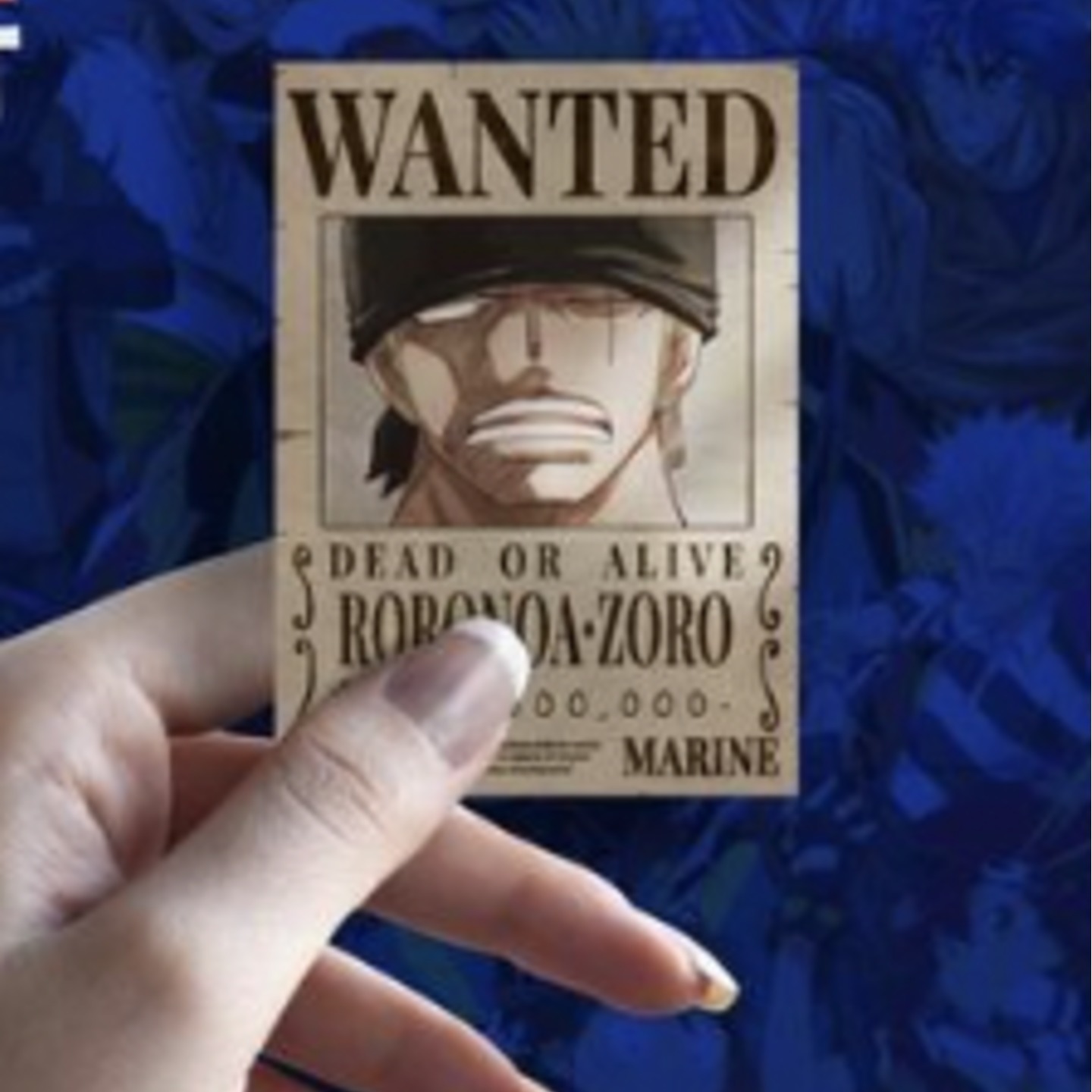 Wanted Zoro Sticker
