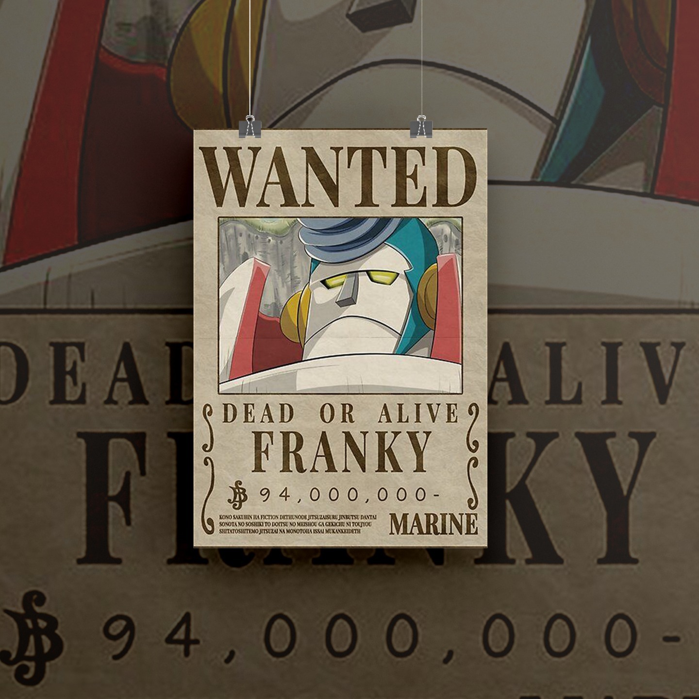 Franky Wanted Poster