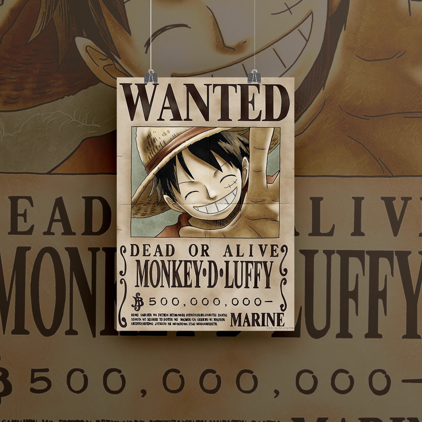 Monkey D.Luffy Wanted Poster