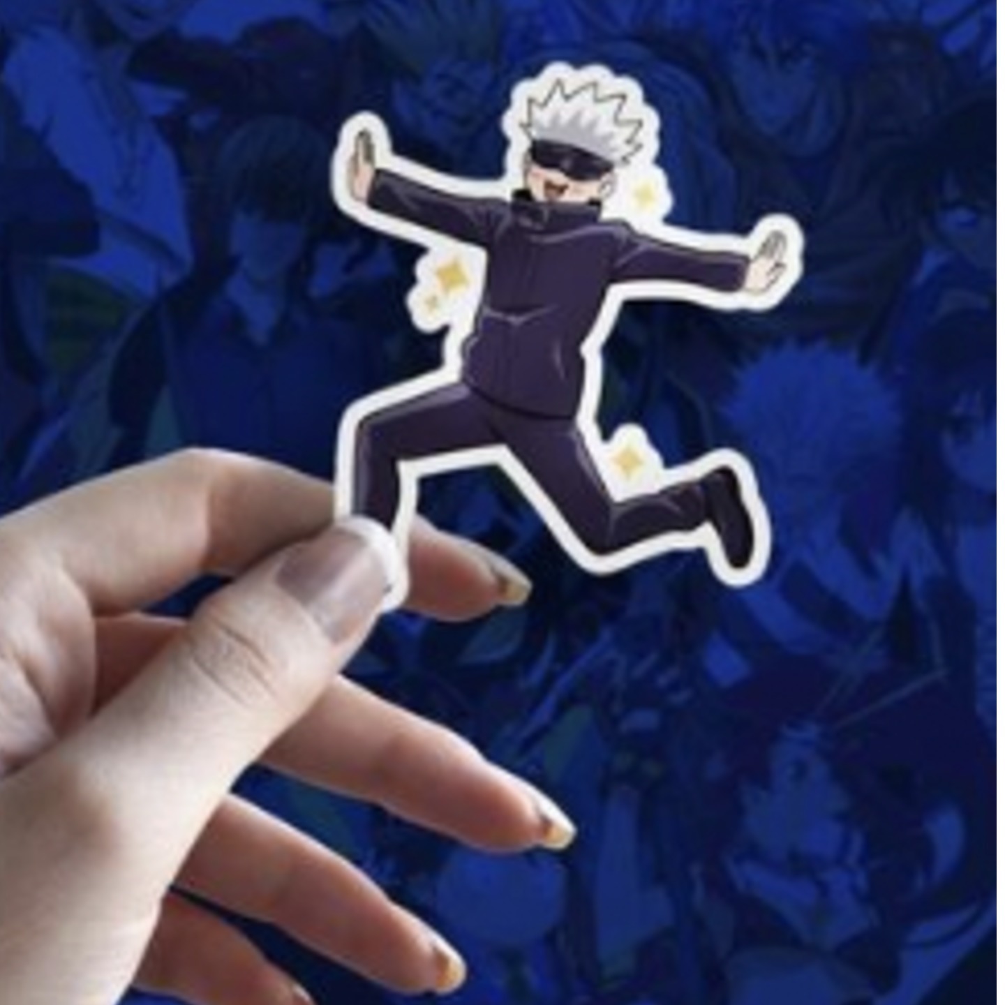 Gojo Running Stickers 
