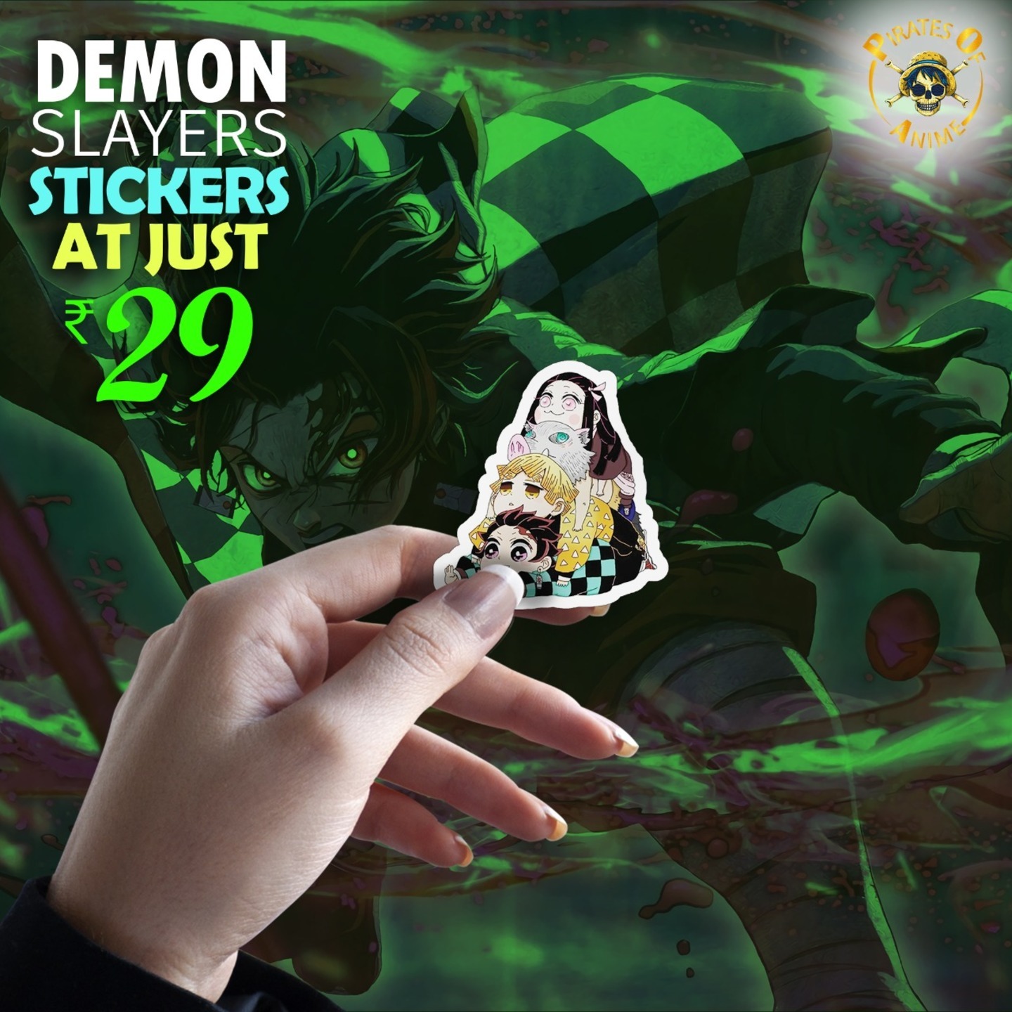 Cute Demon Slayer Sticker 