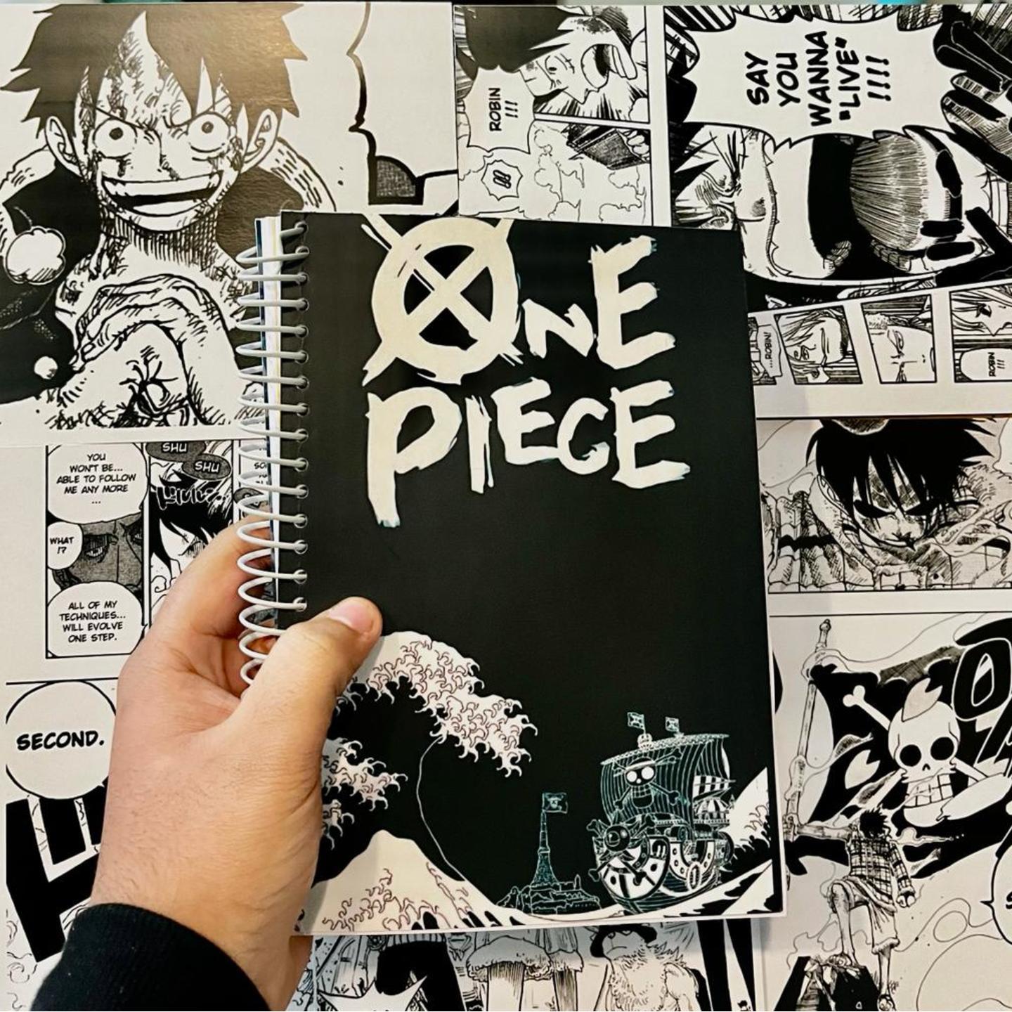 One Piece Notebook ( with 2 Limited Edition Stickers and 1 Bookmark)