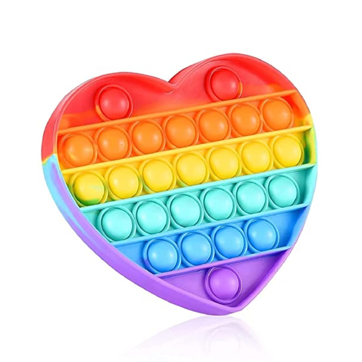 Pop It Fidget Toys, Pop It Fidget Toy SetPop It Fidget Toys, Fidget Toys Pop It Rainbow, Pop It ToyPop It Fidget Toy, Rainbow Pop It, Push Pop Bubble Fidget Toy Rainbow Heart, Multicolor