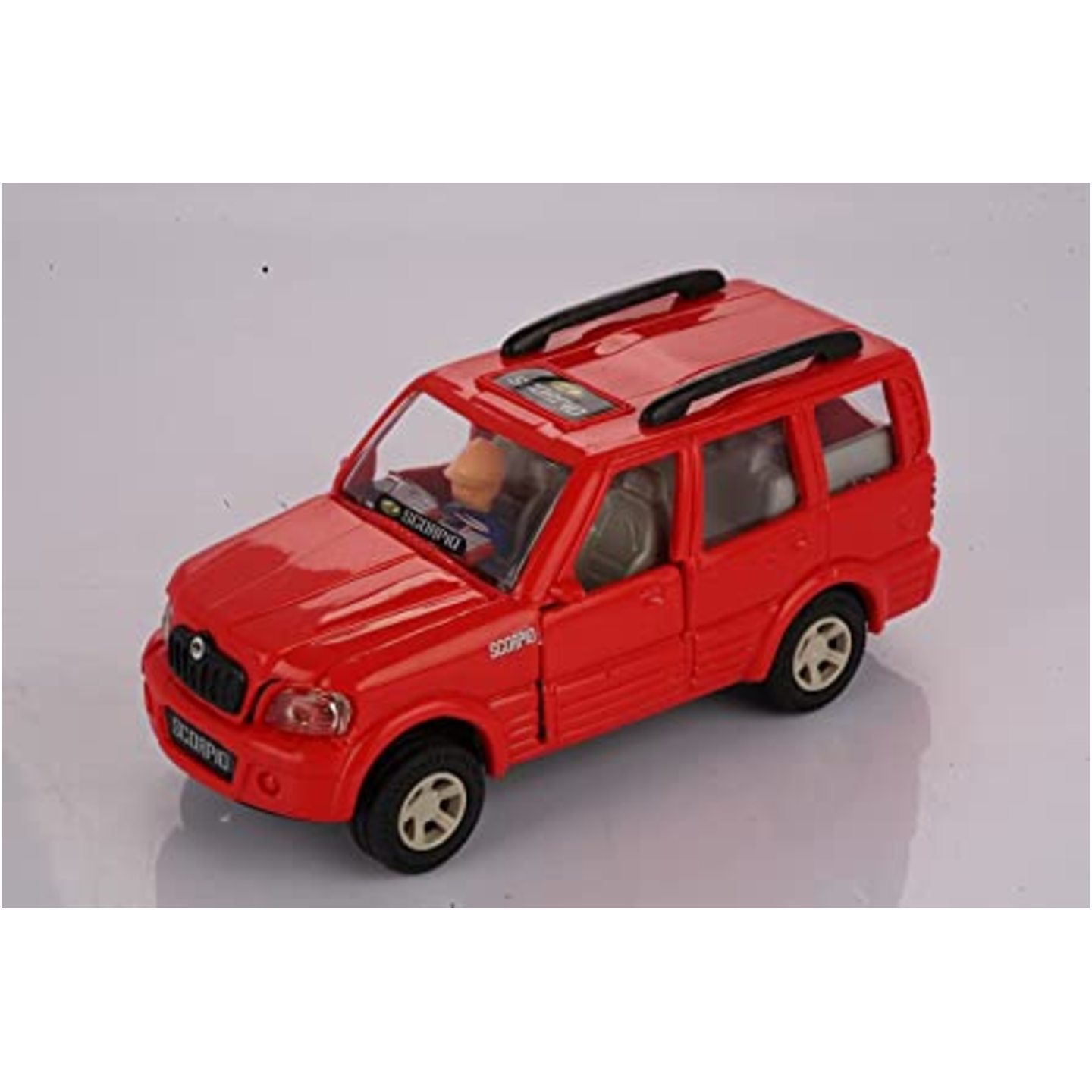 Pull Back Scorpio Toy CAR for Kids. | with Opening Doors and Hood Opening. | Miniature Scaled Models Toy (Red)