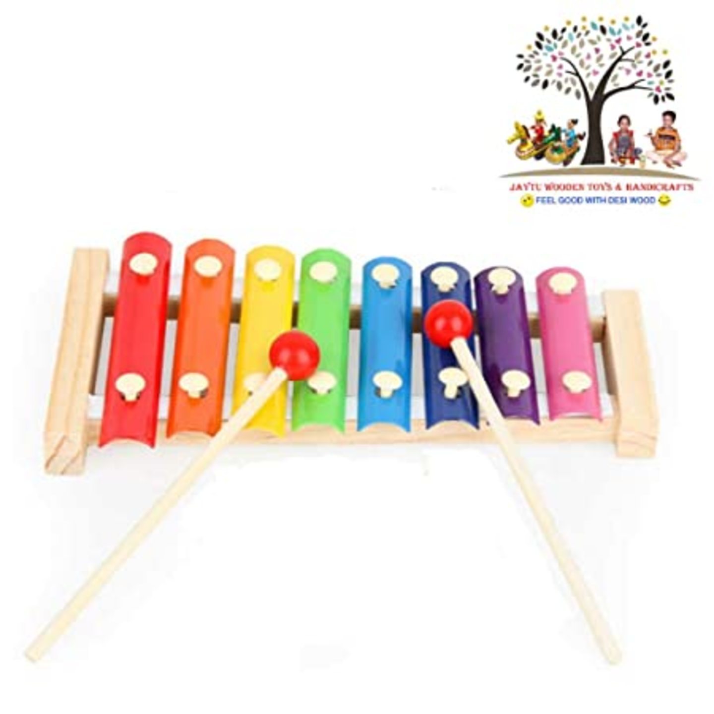 Wooden Toys & Handicrafts – Xylophone for Kids, Hand Knocks ( 8 Note ) The Big Xylophone, Wooden Toys