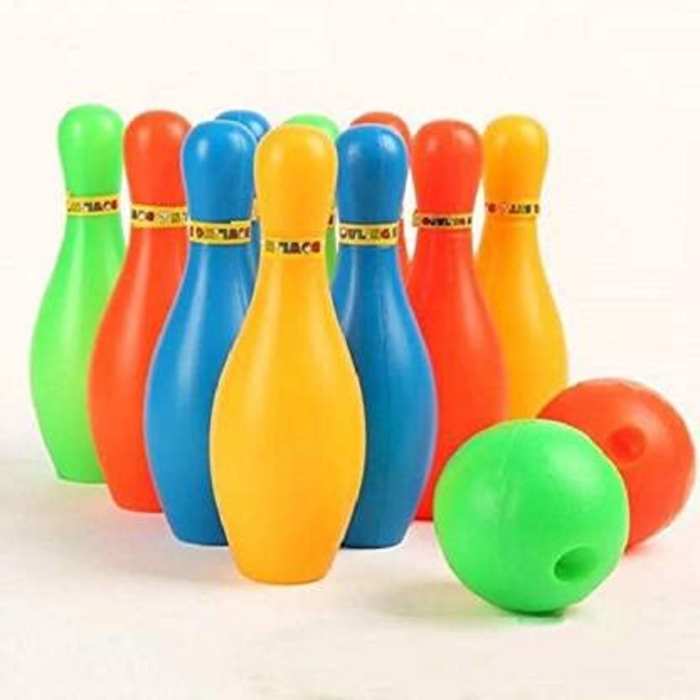 Bowling Toy Set with 10 Bottles and 2 Balls Game for Kids Bowling Toy Set