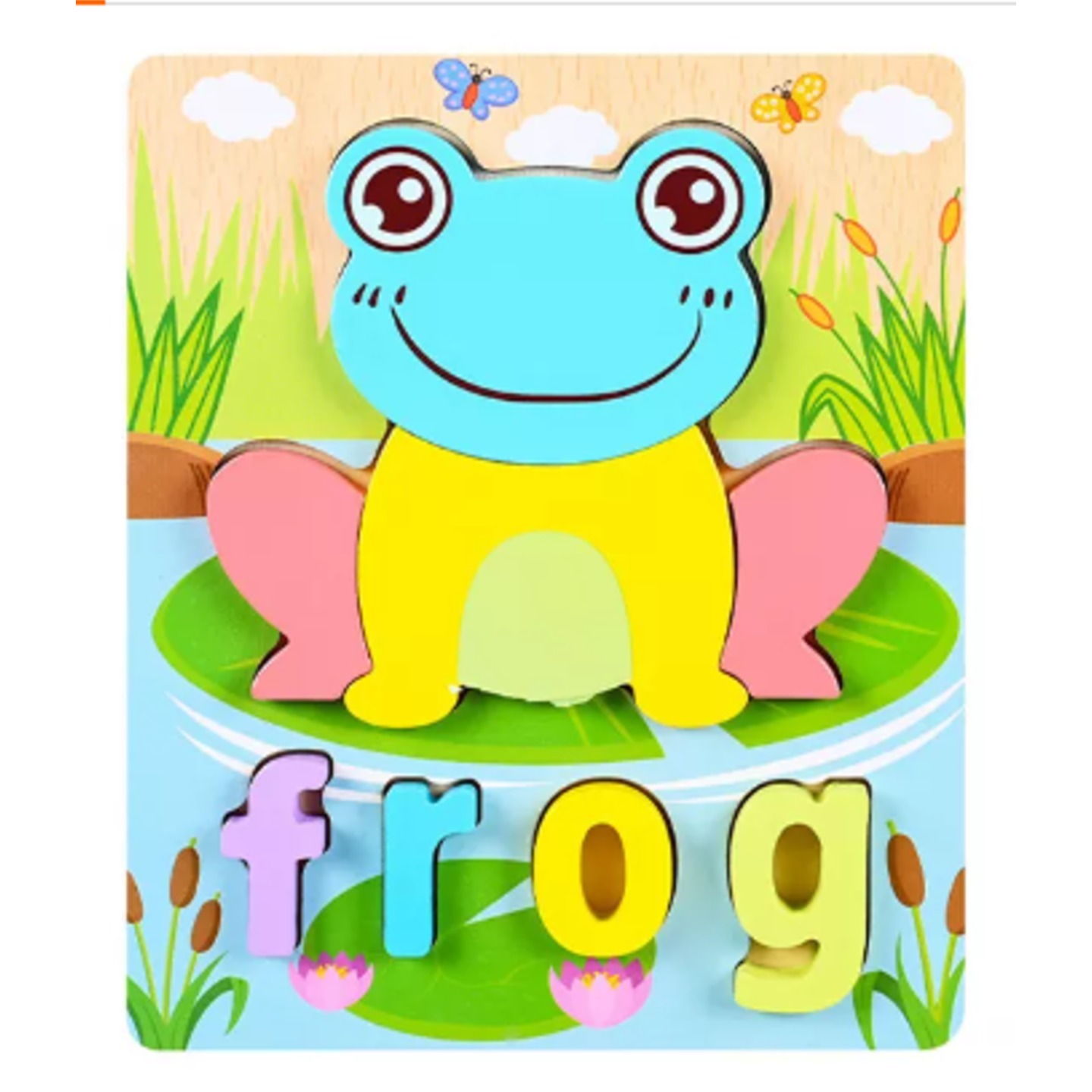 Wooden Jigsaw 3D Puzzles for Kids Ages 3-5, Educational Preschool Learning Toy for Toddlers Boys and Girls ( 3D Frog Puzzle, Size 17.5 x 15 cms)